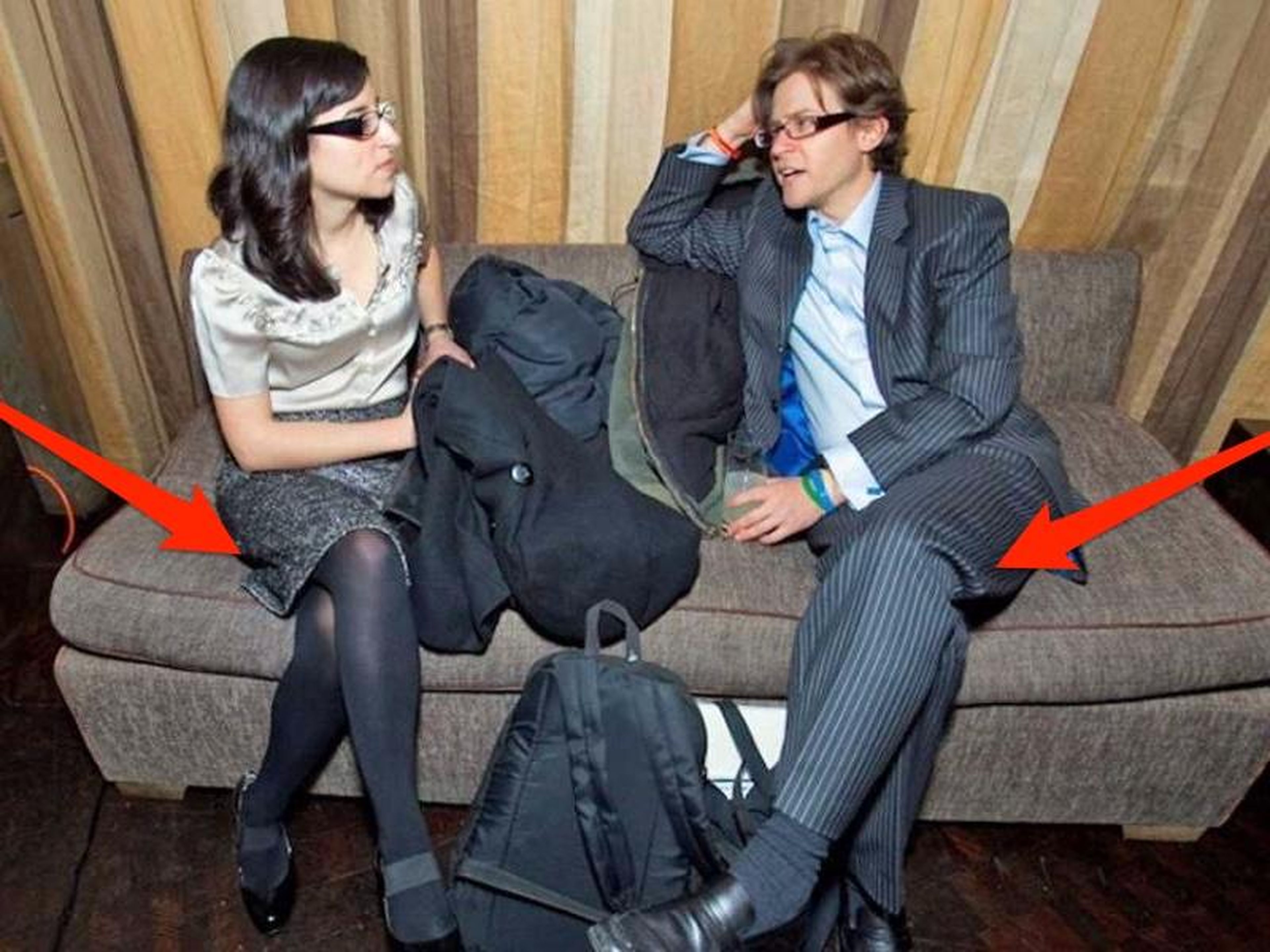 Crossed legs are usually a sign of resistance and low receptivity, and are a bad sign in a negotiation