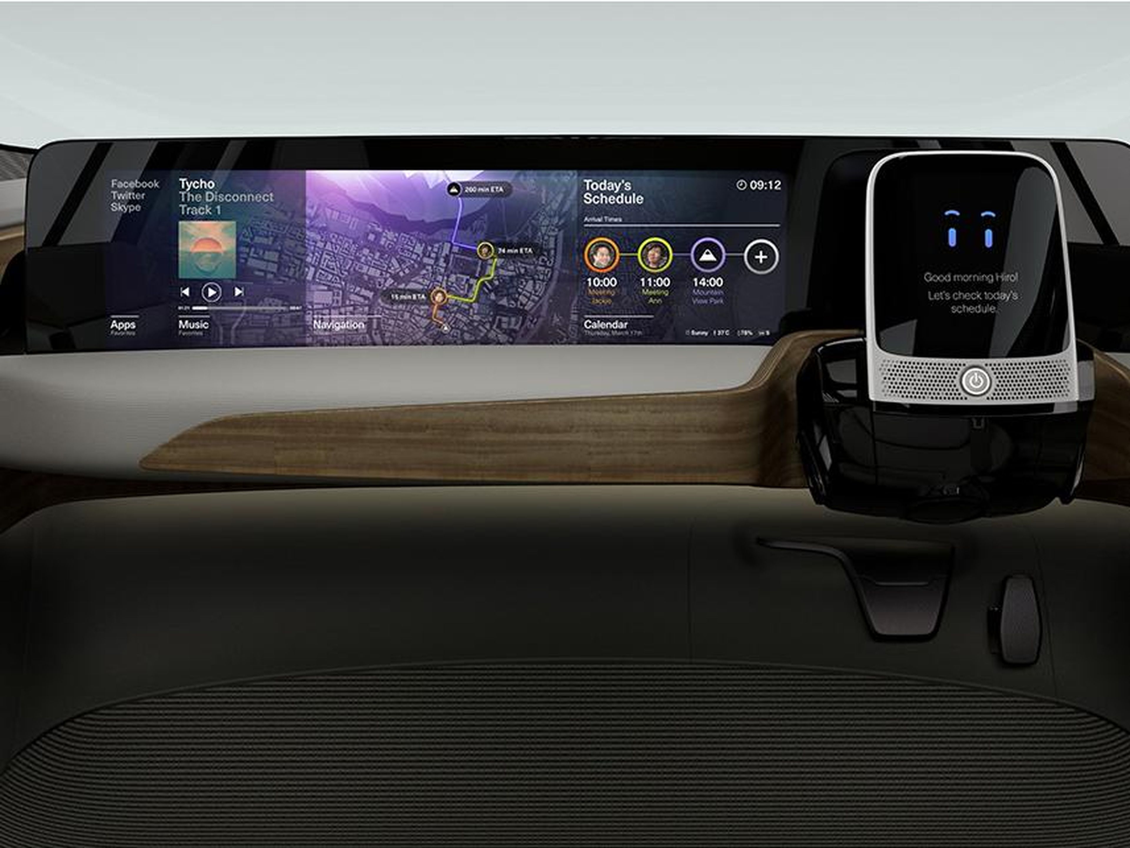 The IDS will have a steering wheel that turns into a tablet.