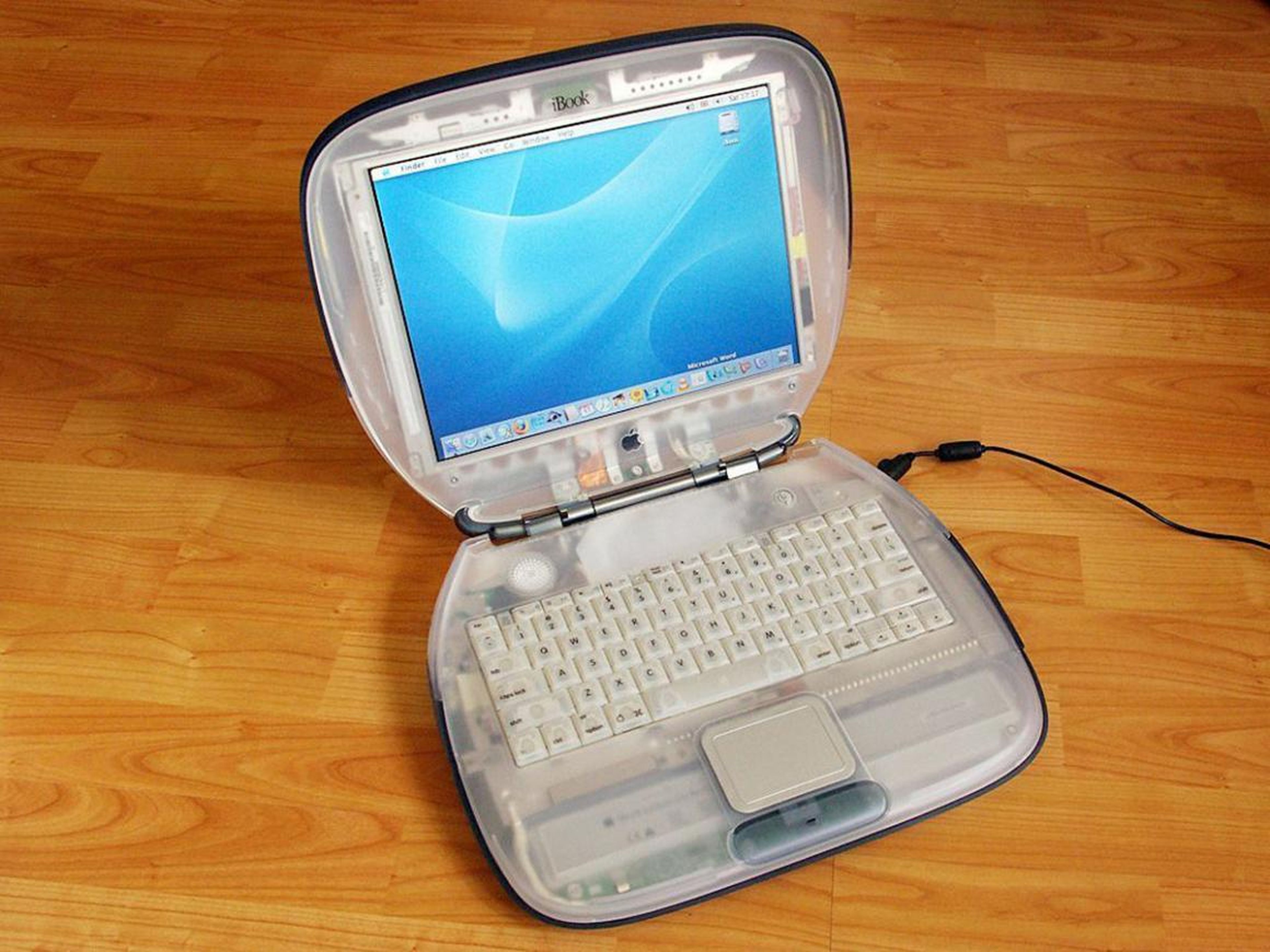 The naming scheme would stick around. In 1999, Apple introduced the "iBook," a funky machine that tried to replicate the iMac's success as an entry-level laptop.