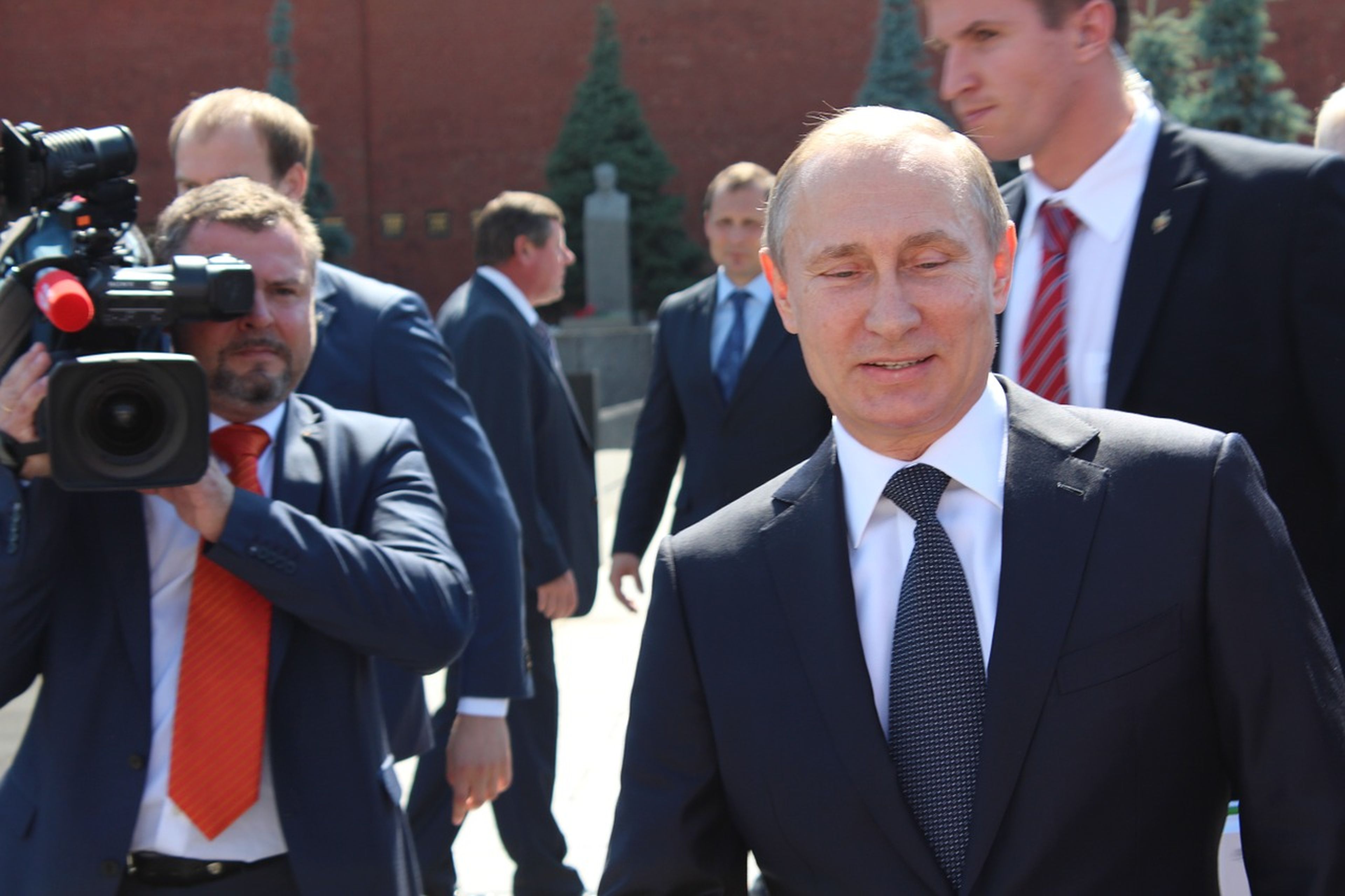 Periodista mirada asesina a Putin