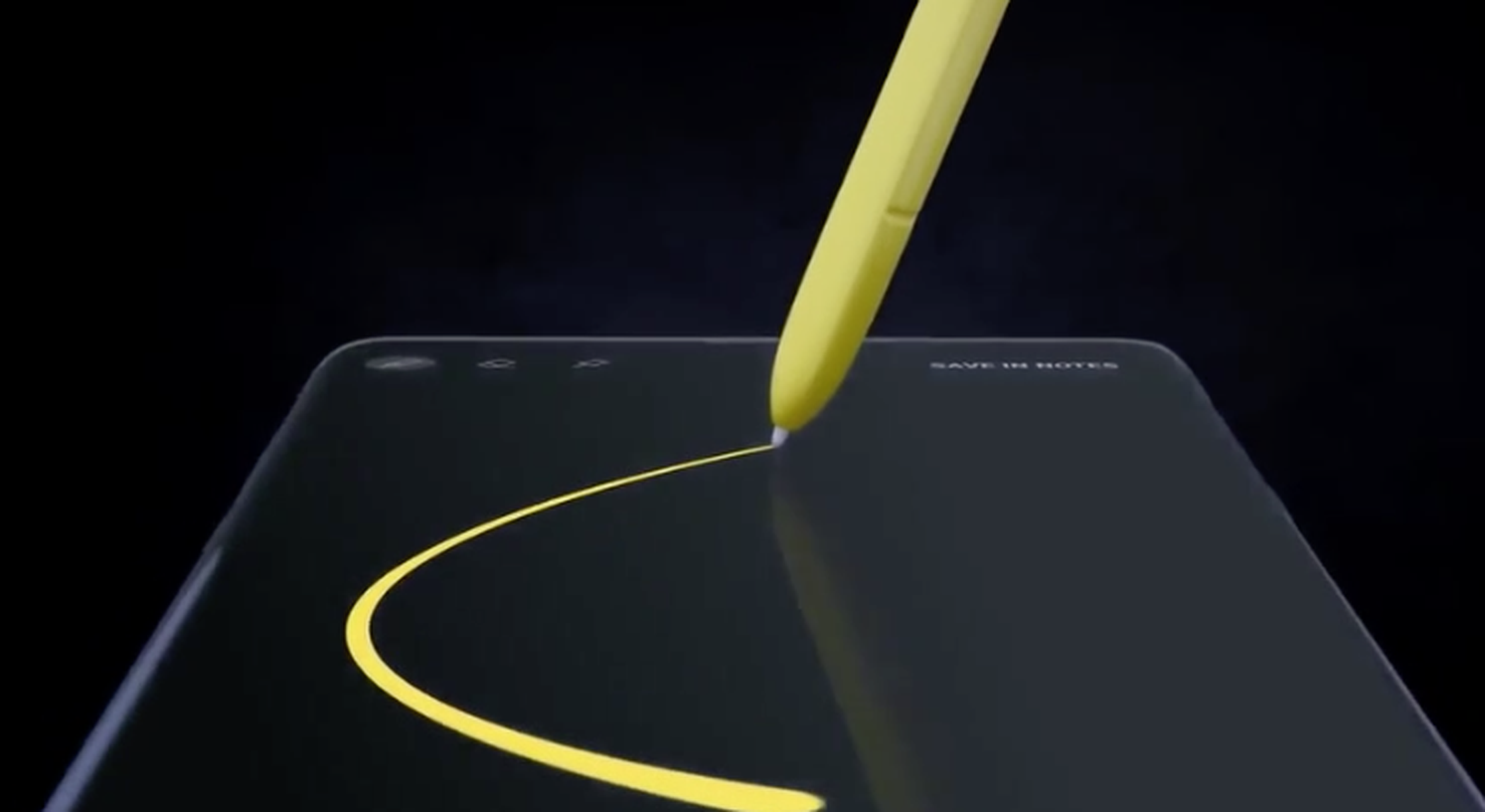 Captura de pantalla de vídeo filtrado del Samsung Galaxy Note 9