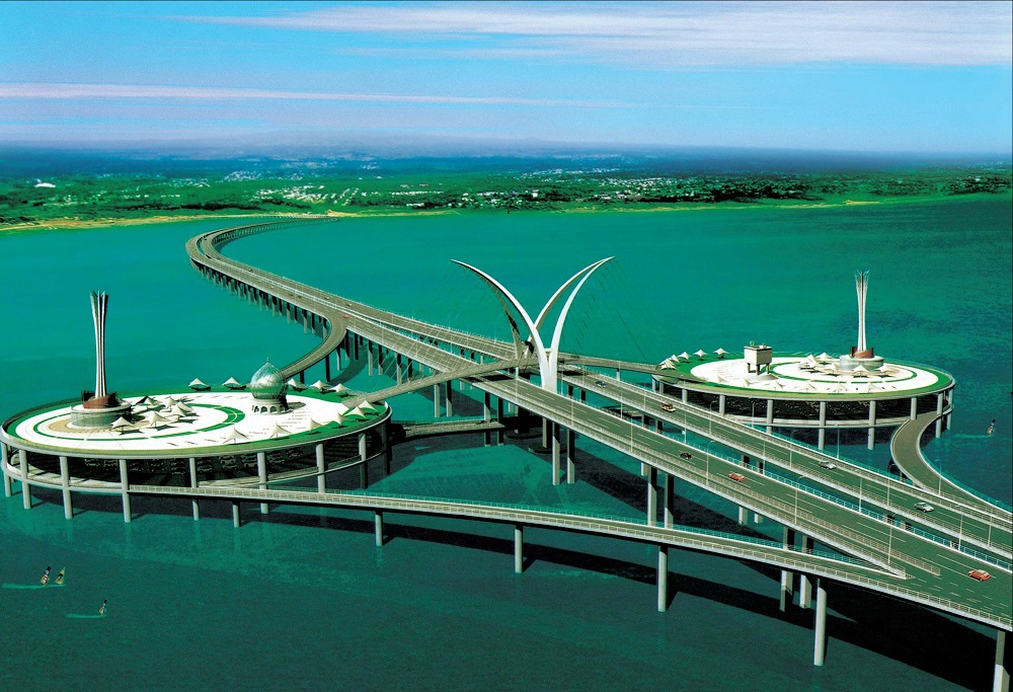 El Segundo Puente de Penang, en Malasia, en cuya construcción participó China Communications Construction Company.