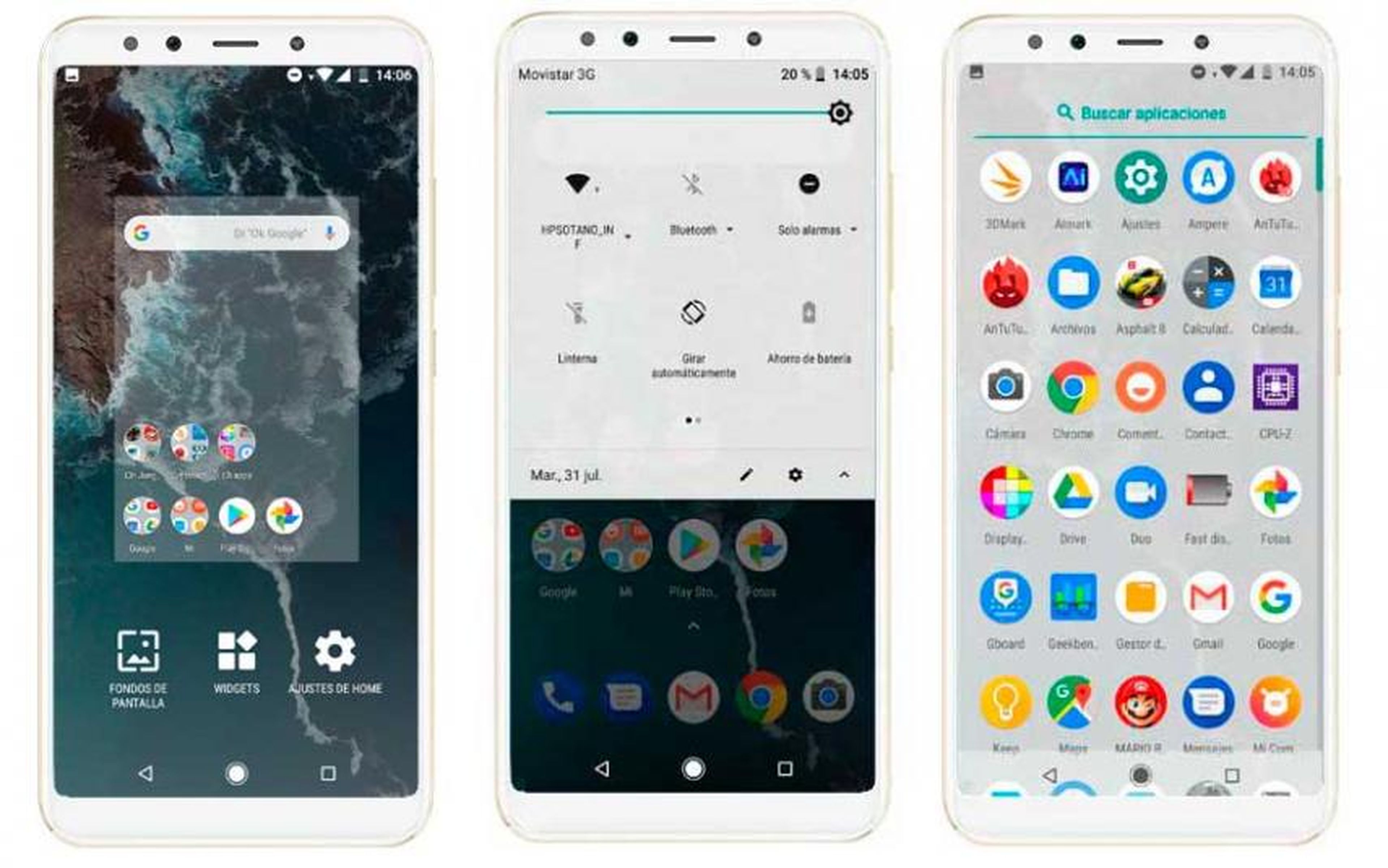 Android One en el Xiaomi Mi A2