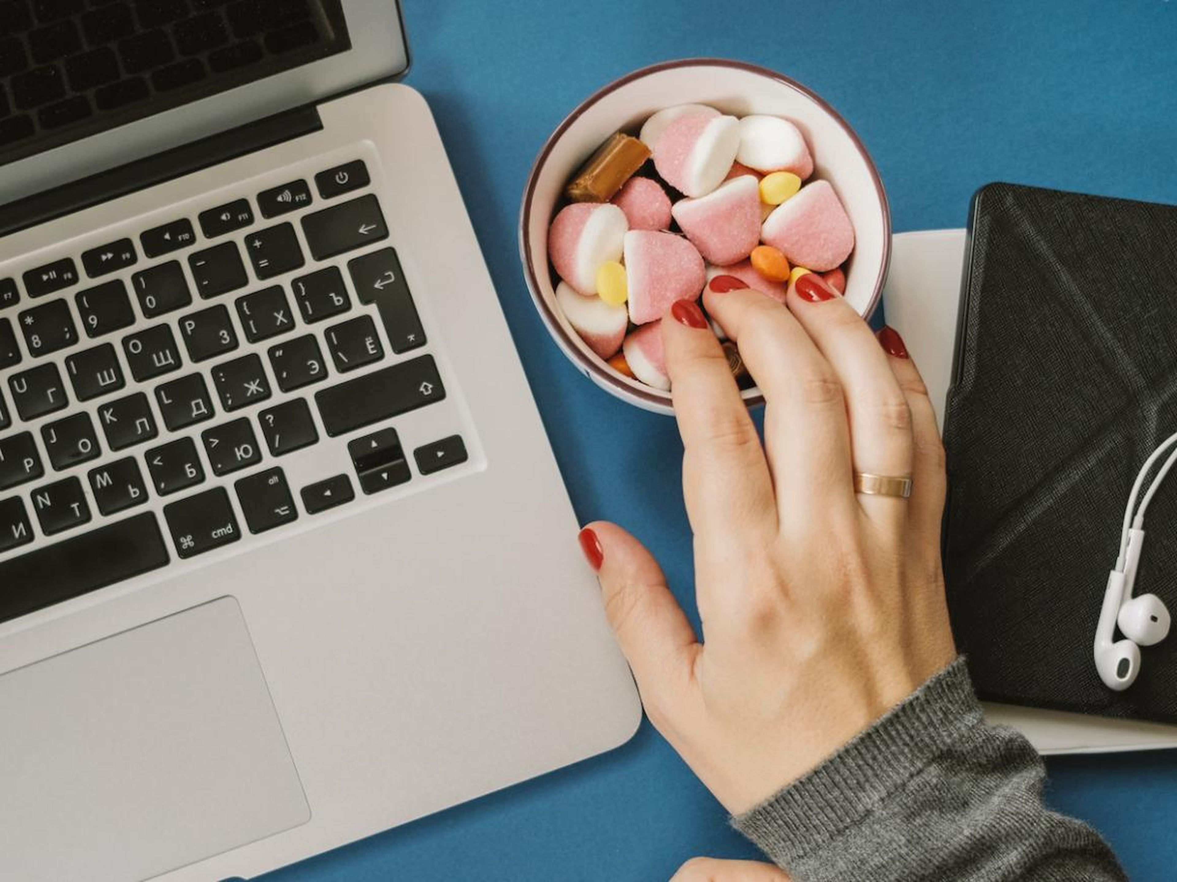 Keep sweets away from your desk to avoid temptation.