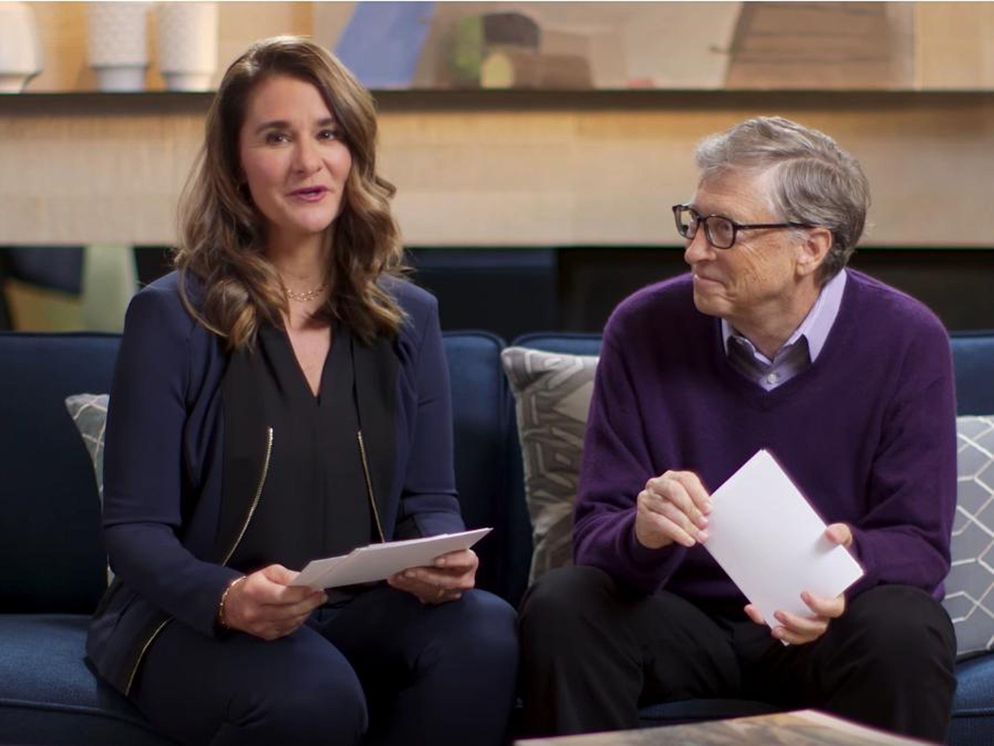 Melinda and Bill Gates.