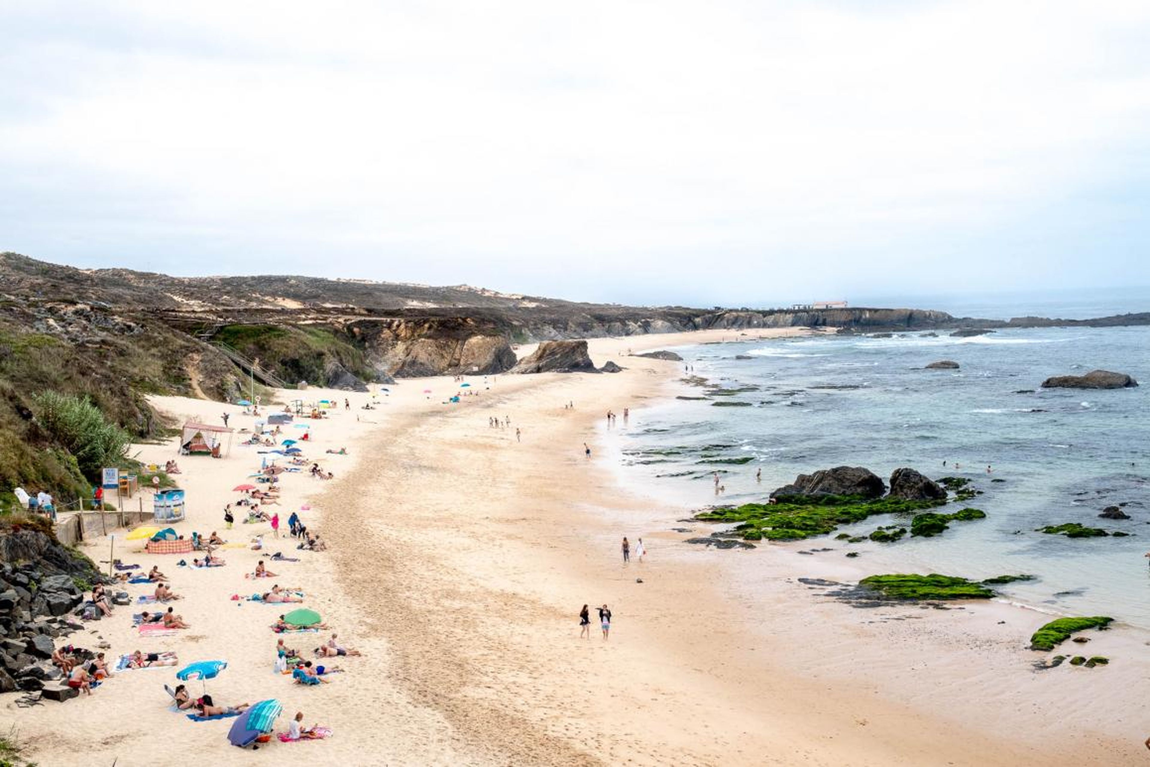 My favorite beaches were the wild ones in Alentejo. The small submerged rocks teem with sea life. But the Atlantic Ocean water is brisk, even during the summer.