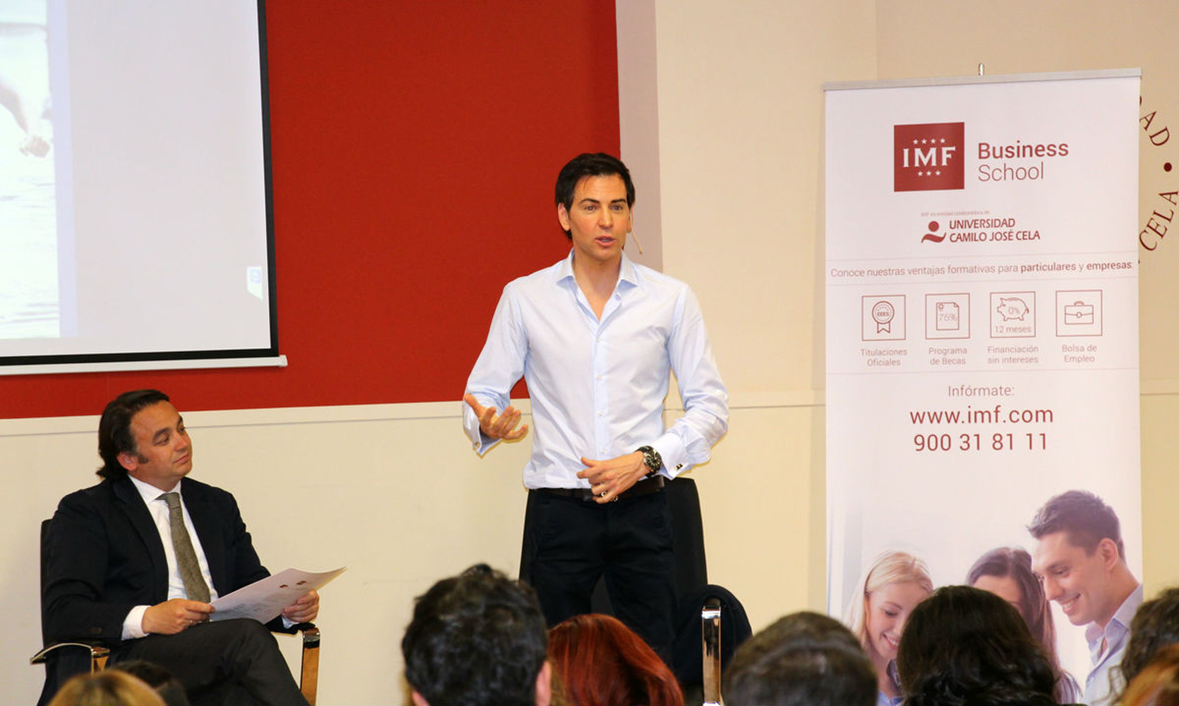 David Meca, en una charla de la IMF Business School