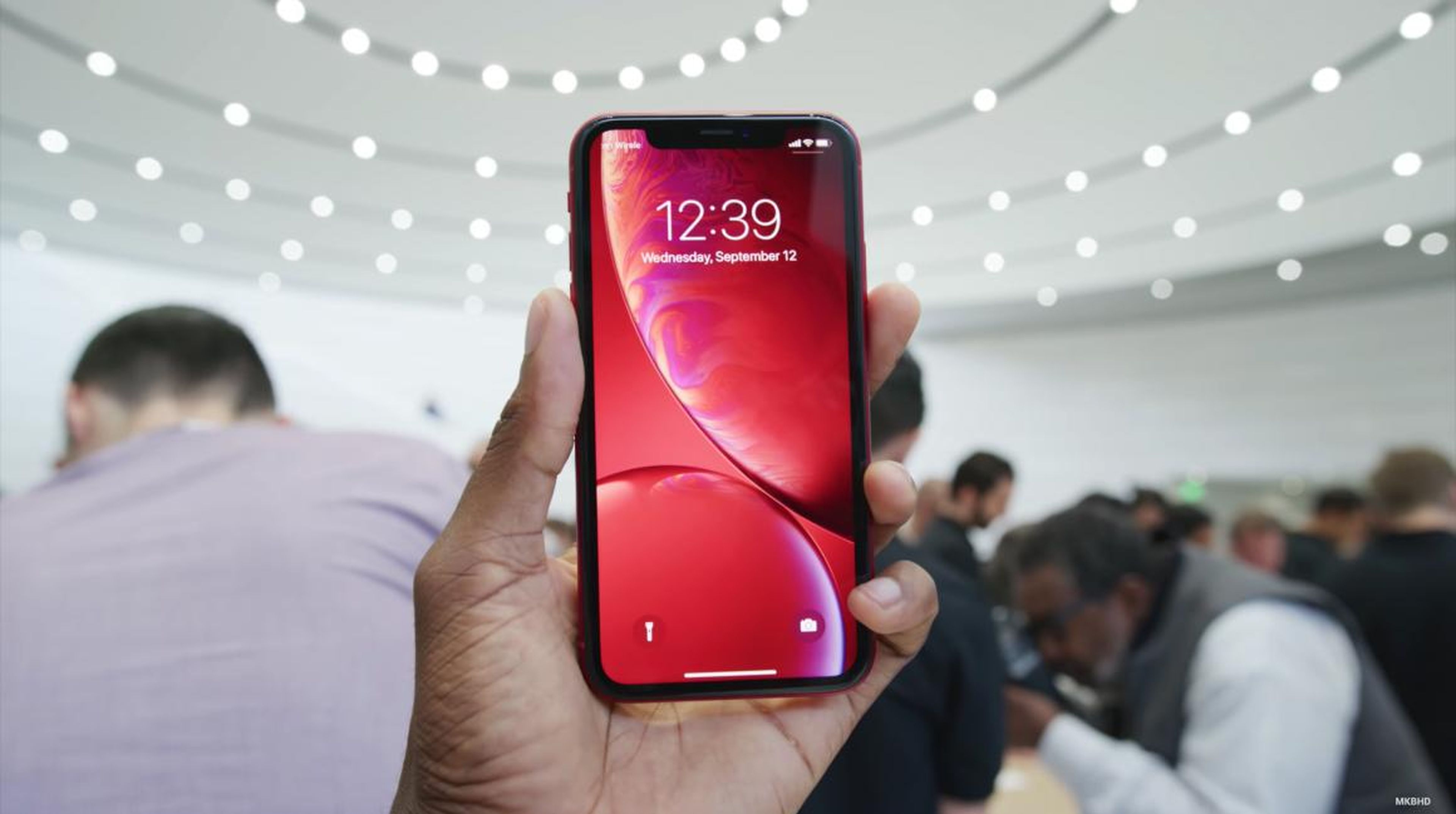 Finally, Apple made a red iPhone XR. Here it is from the front.