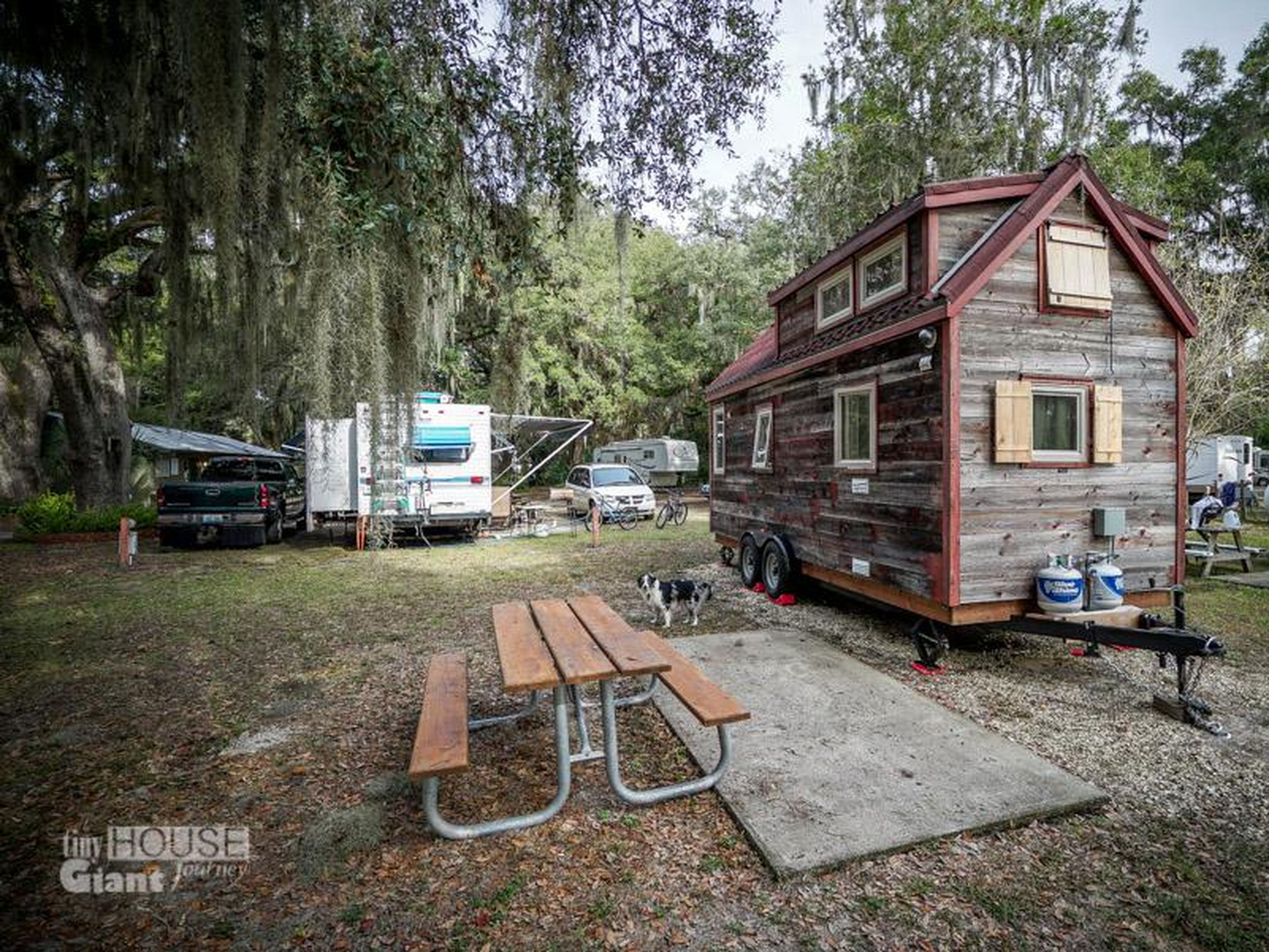 Her tiny house is also restricted by weight, which is determined by axle size. "I can't add a marble countertop or a tile bathroom to my house," she wrote. "I have to think about every single item I bring in to my home. Often,