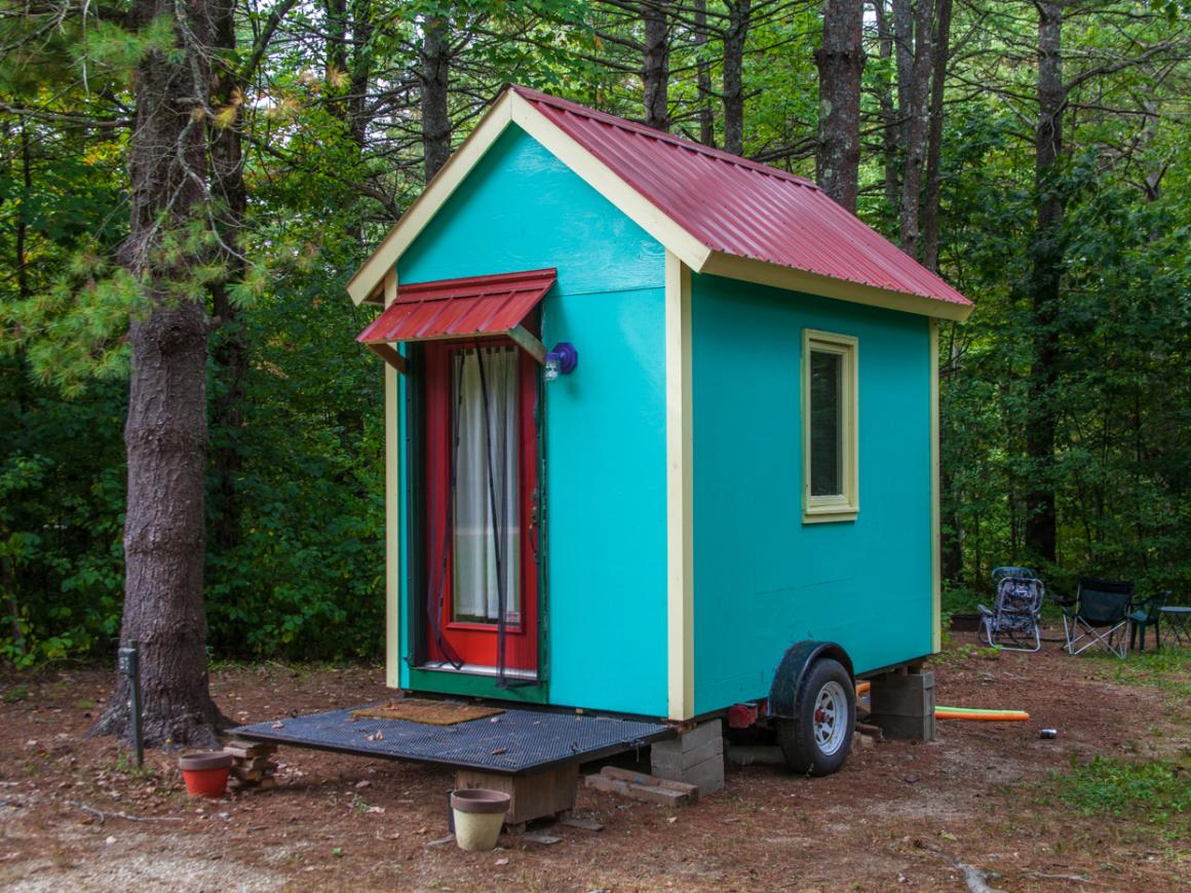 "Here, on the inside, we have found small not so beautiful after all," wrote tiny home dweller Gene Tempest in The New York Times. "Like the silent majority of other middling or poor urban dwellers in expensive cities, we are
