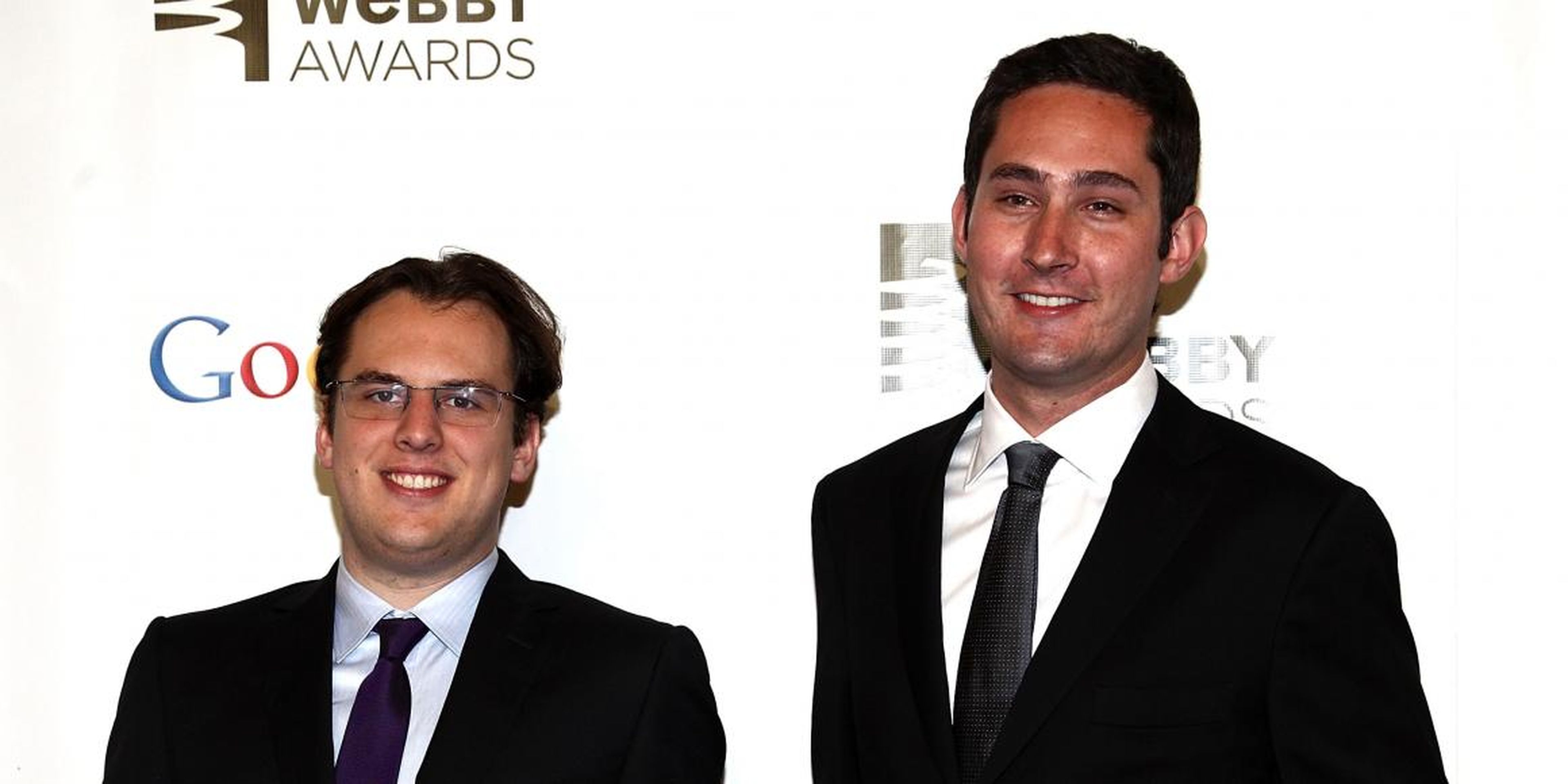Instagram cofounders Mike Krieger and Kevin Systrom attend the 16th Annual Webby Awards at Hammerstein Ballroom on May 21, 2012 in New York City.