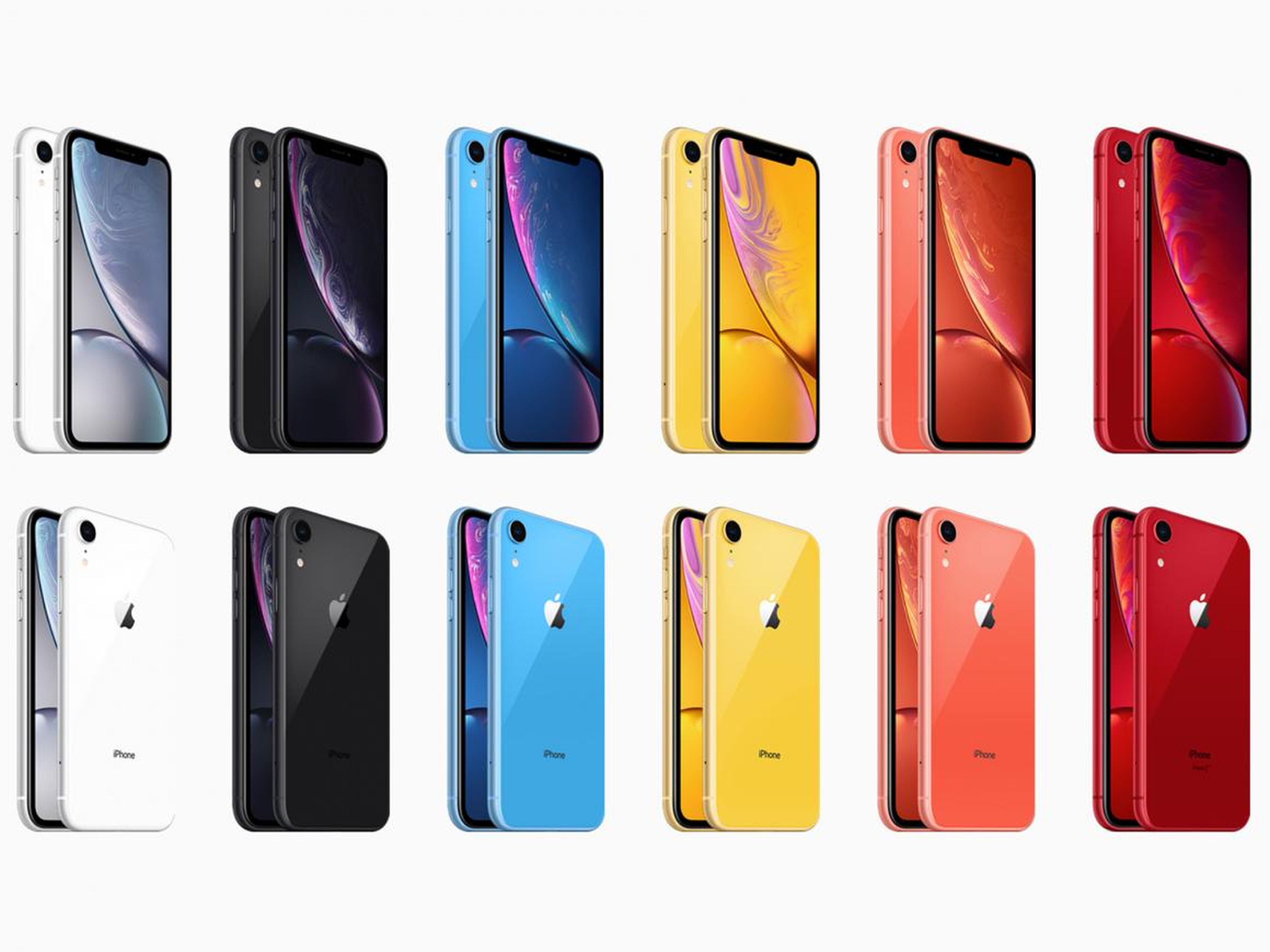 The colorful iPhone XR.