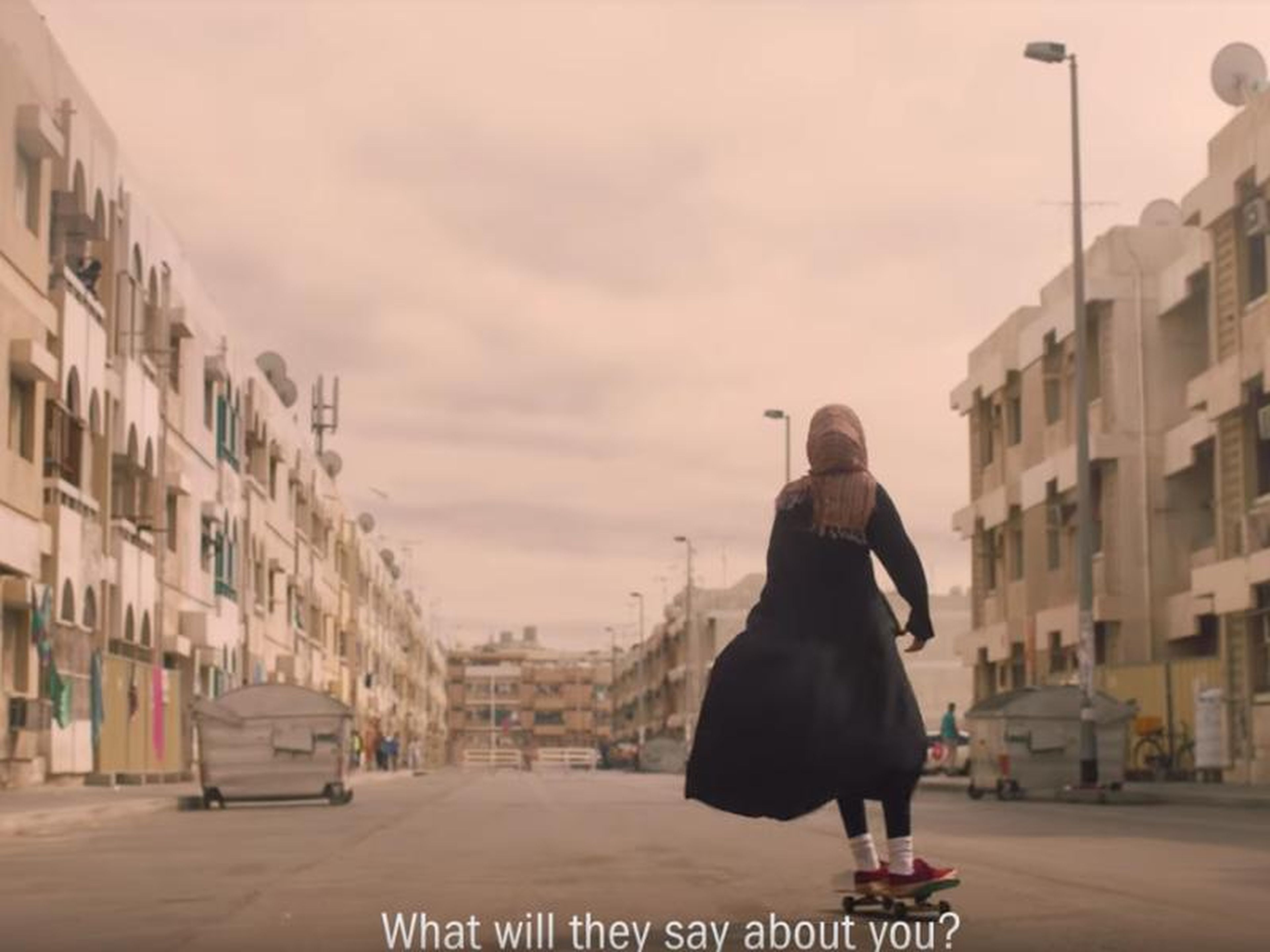 Nike also released the "What Will They Say About You?" ad in 2017, which featured five Middle Eastern women pushing social norms to succeed in sports like boxing and skateboarding.