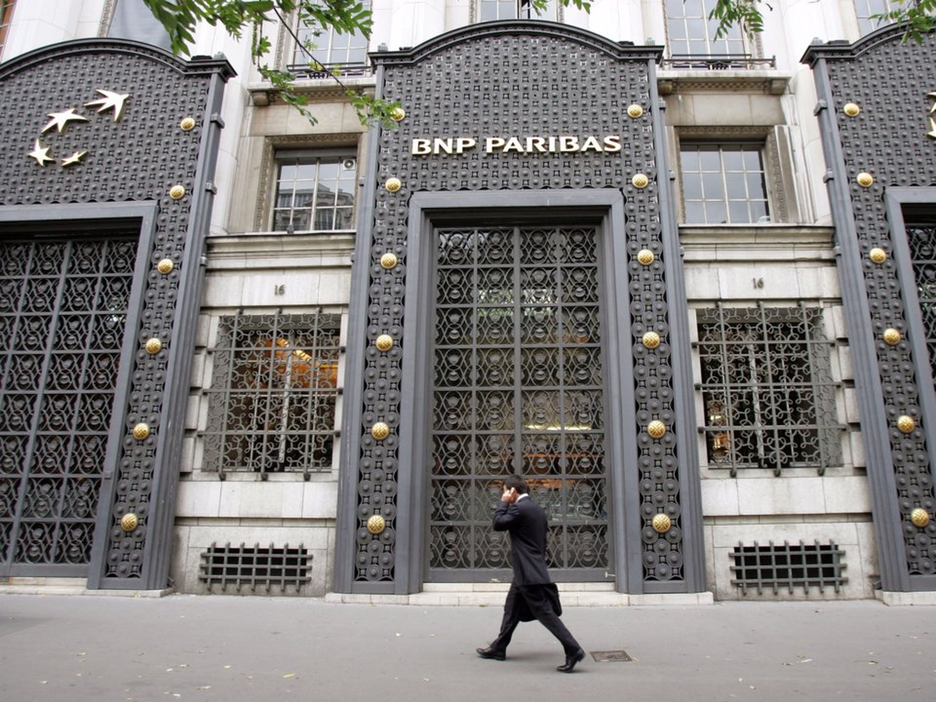 Sede de BNP Paribas en París, jueves, 9 de agosto de 2007.