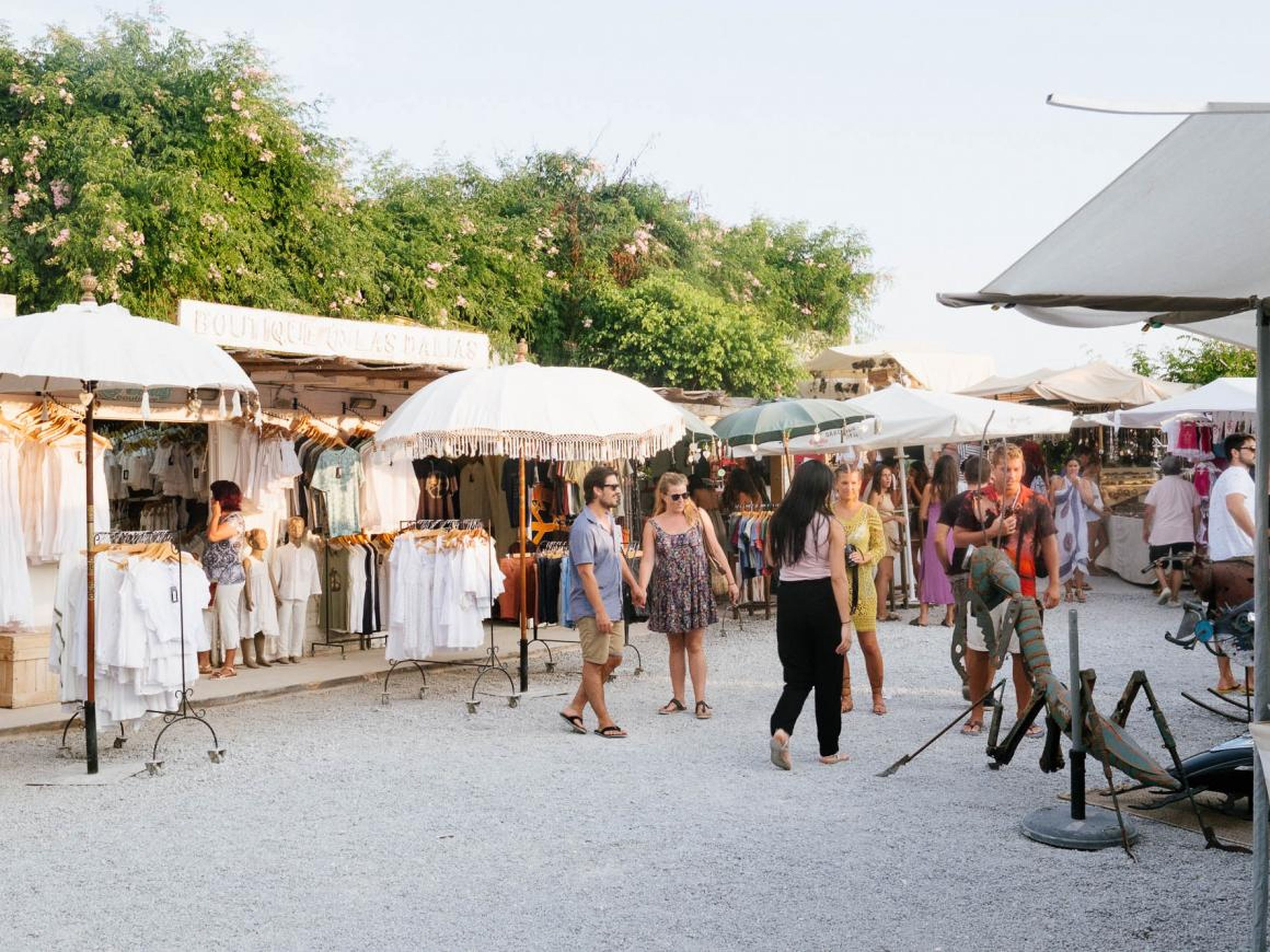 While Ibiza has its share of haute couture shops (no Louis Vuitton, though), what I really appreciated about the island was its tradition of hippy markets, like Las Dalias. On Saturdays, locals set up stalls and sell their