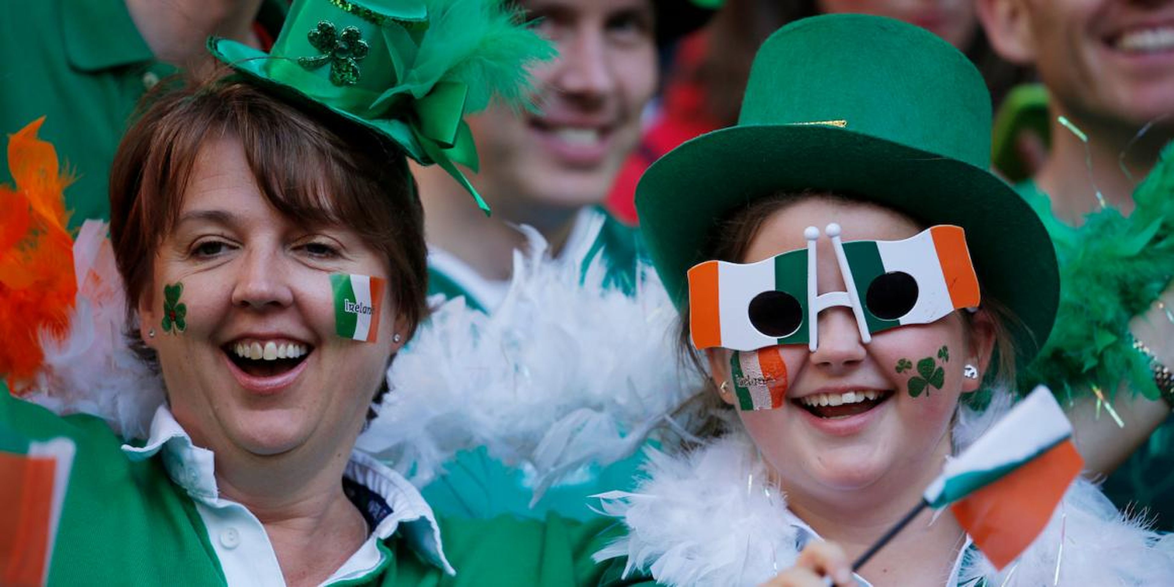 Ireland fans at the Rugby World Cup on September 27, 2015.