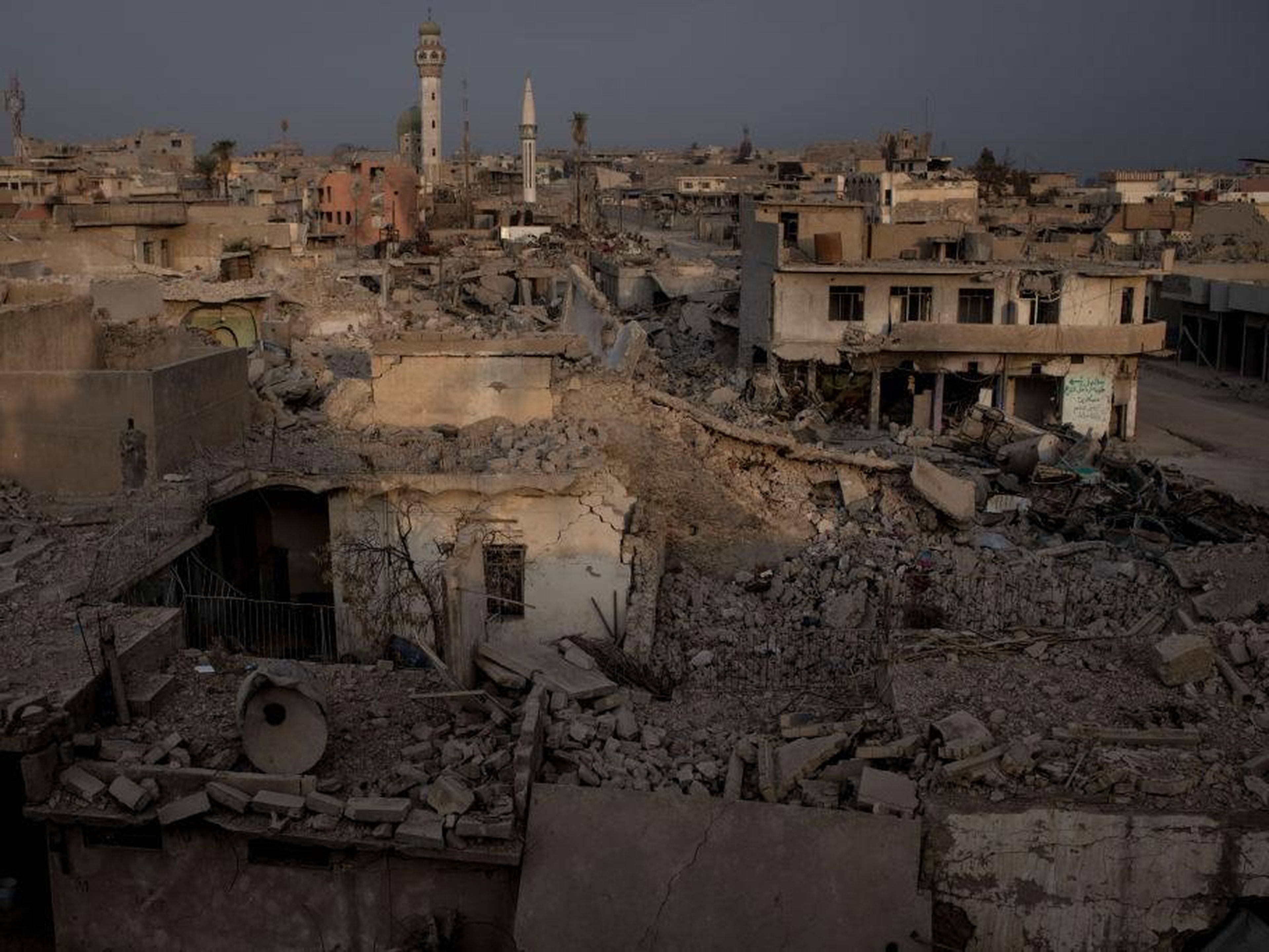 La ciudad destruida de Mosul meses después de ser liberada del ISIS.