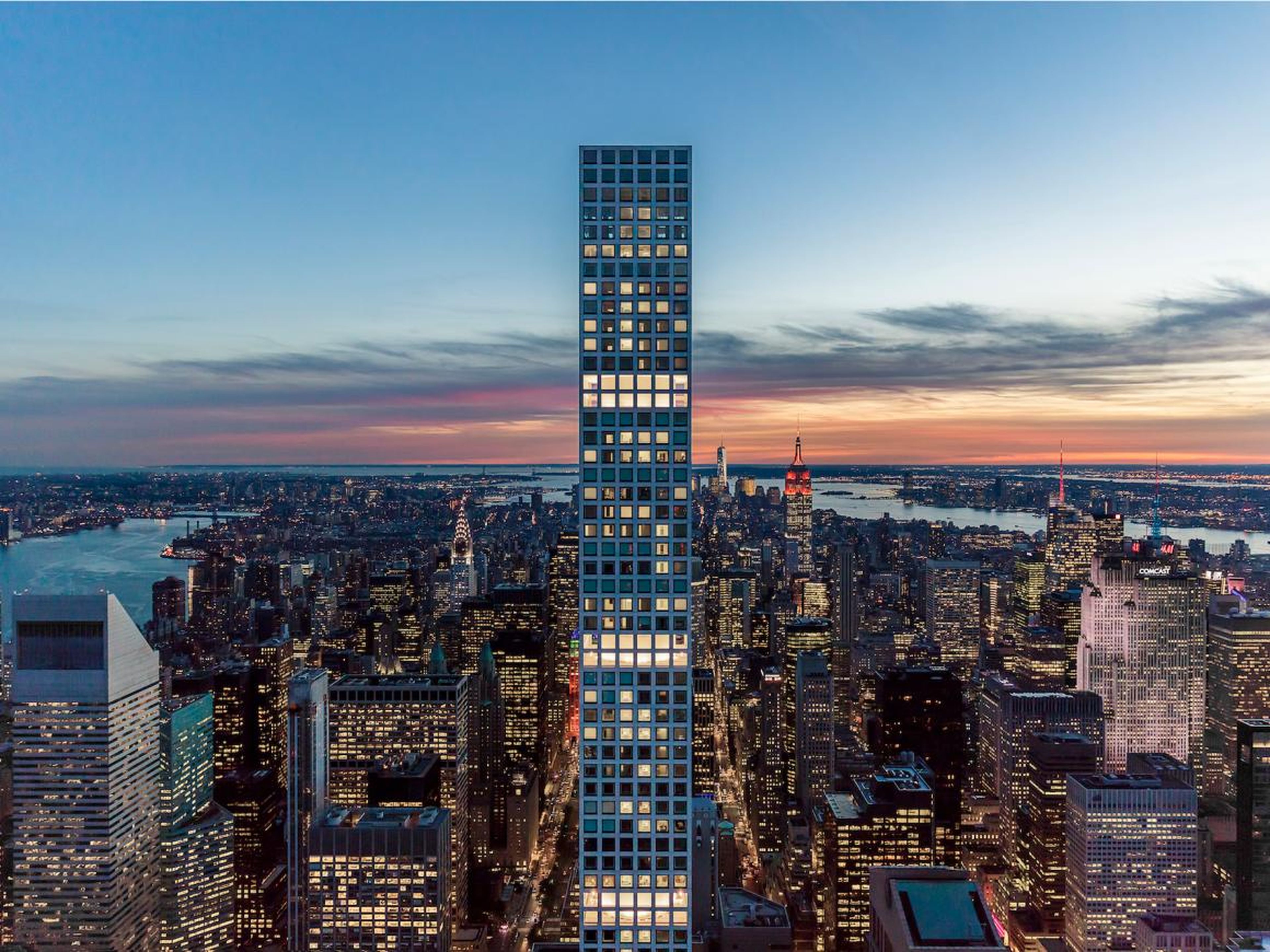 Floors 91 through 96 are referred to as penthouses because their layouts are different from the rest of the building and some are full floors, a representative for the developer told Business Insider.