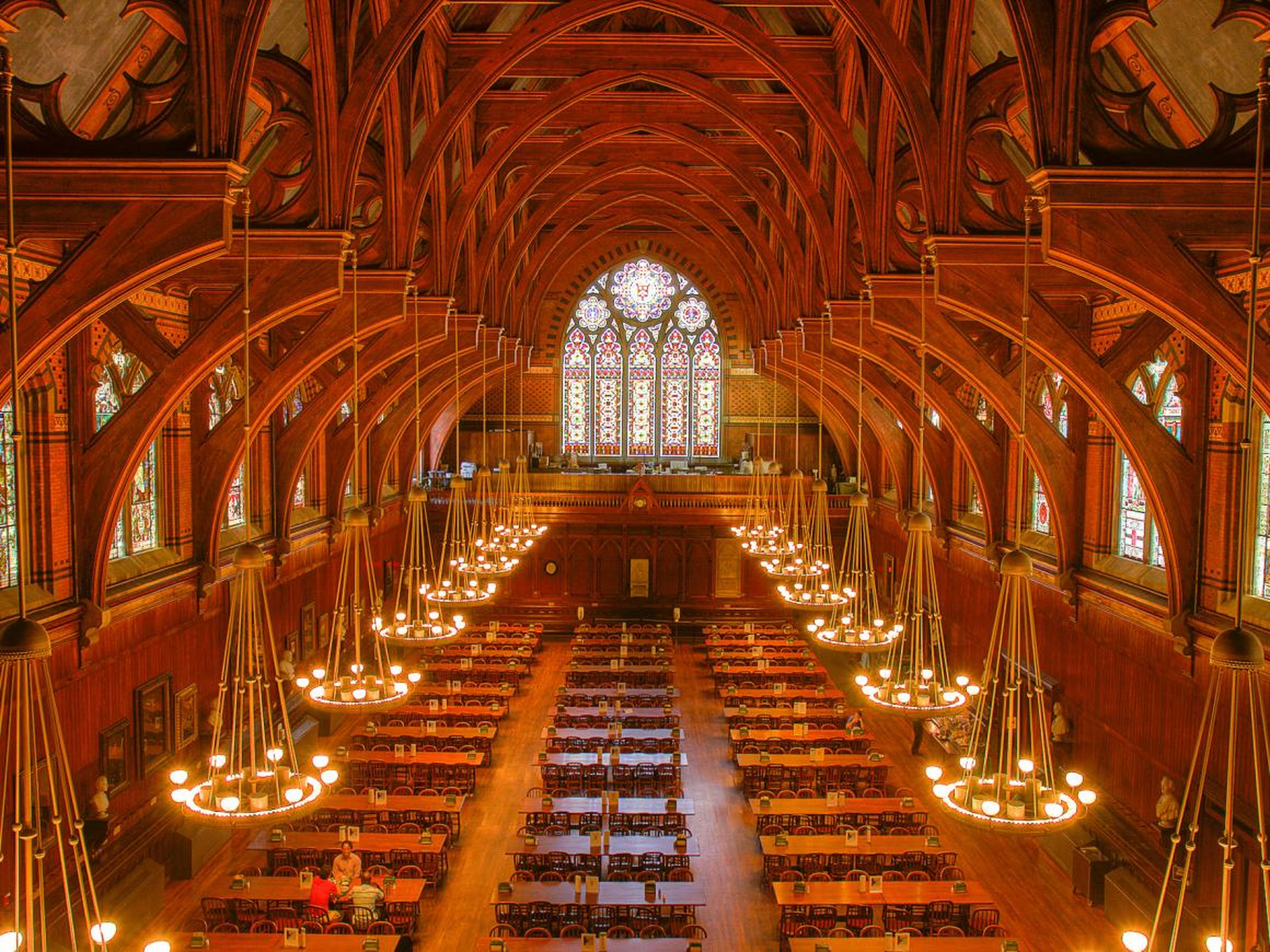And then there's the majestic Annenberg, the dining hall for first-years that looks like a Harry Potter movie set.