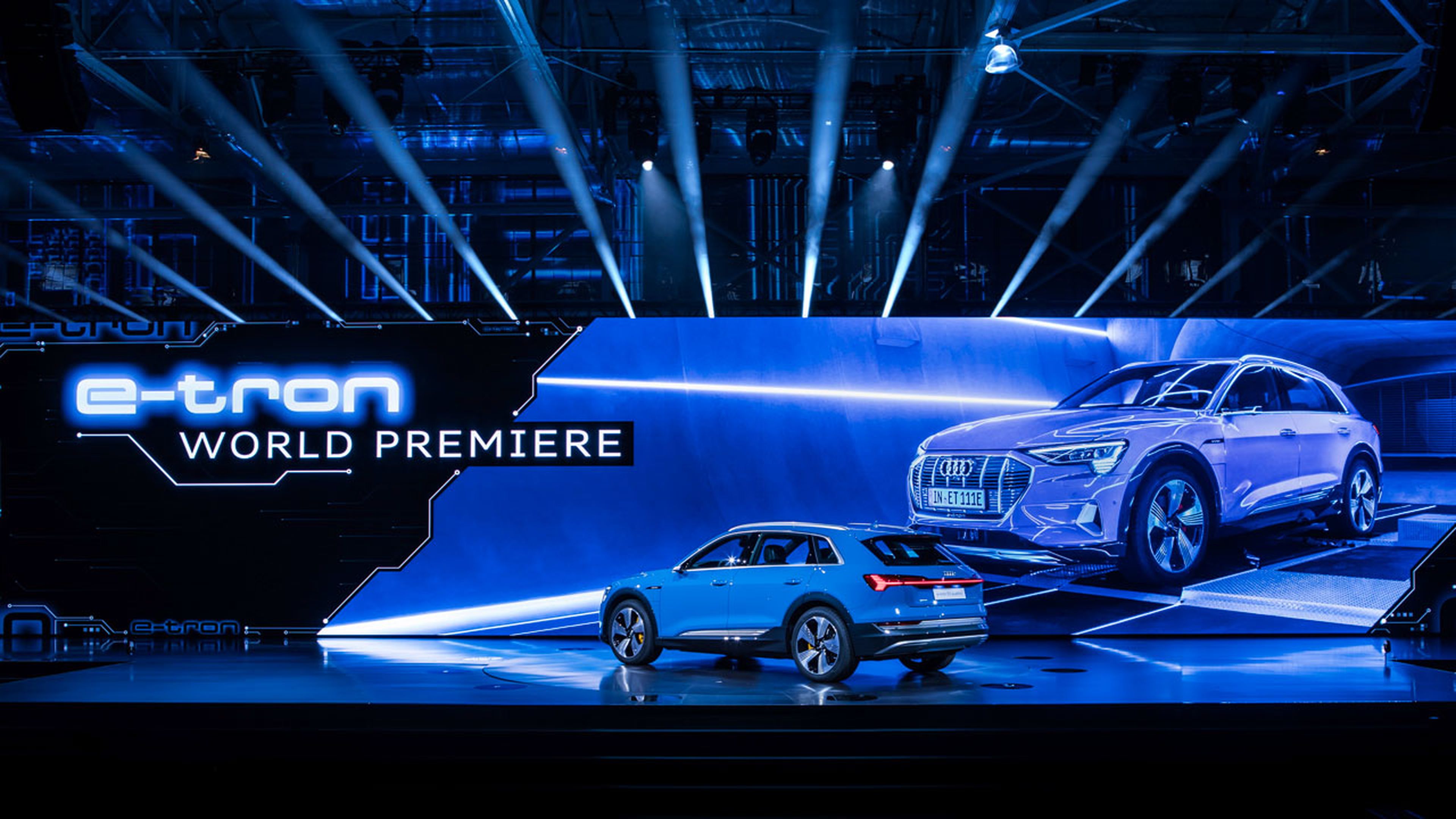 Imagen del nuevo Audi e-tron, el primer eléctrico 100% de la marca.