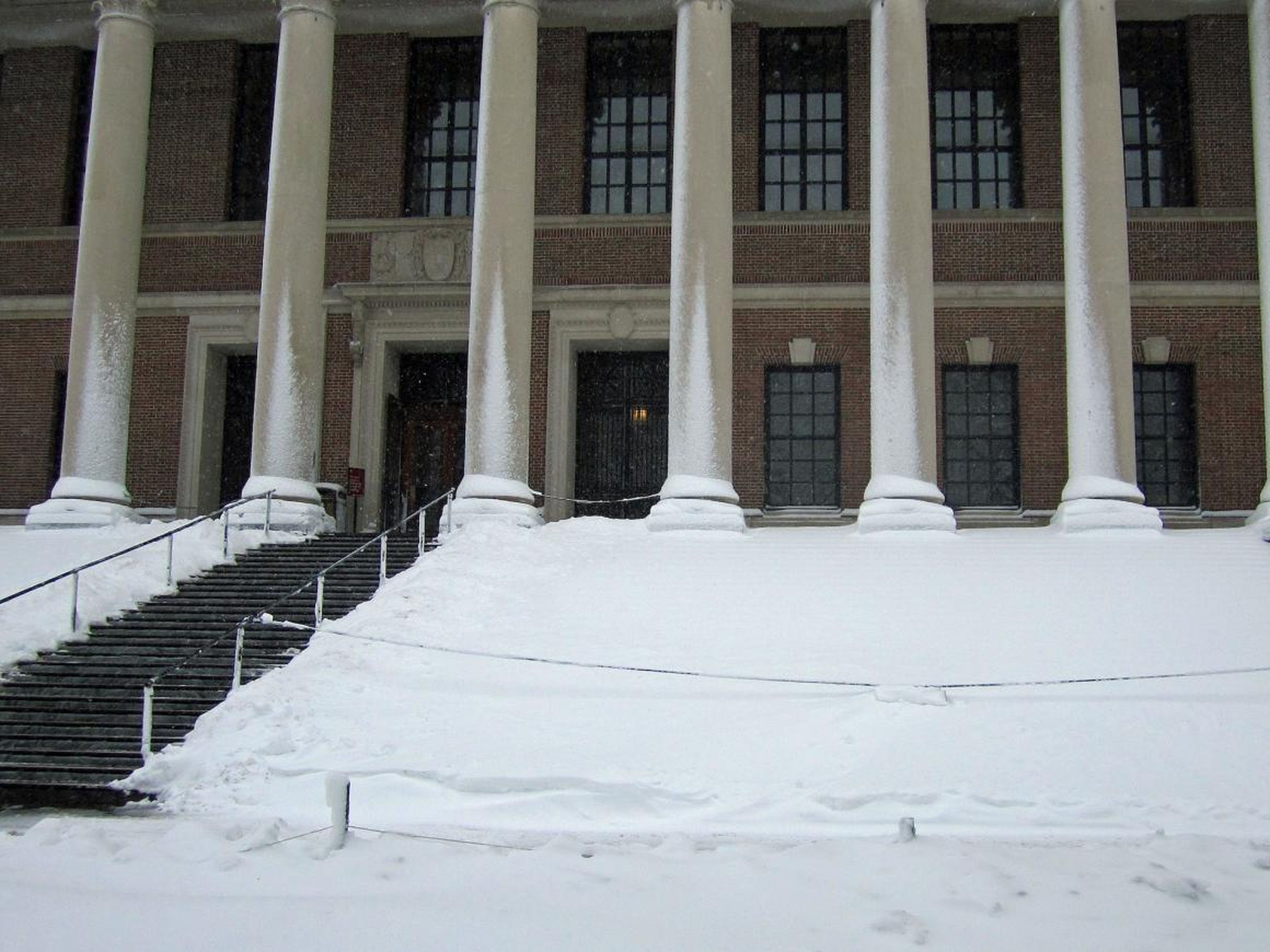 Especially if you get a snow day — yes, Harvard has those — and you plan on taking part in the time-honored tradition of sledding down the snowy slopes of Widener Library.
