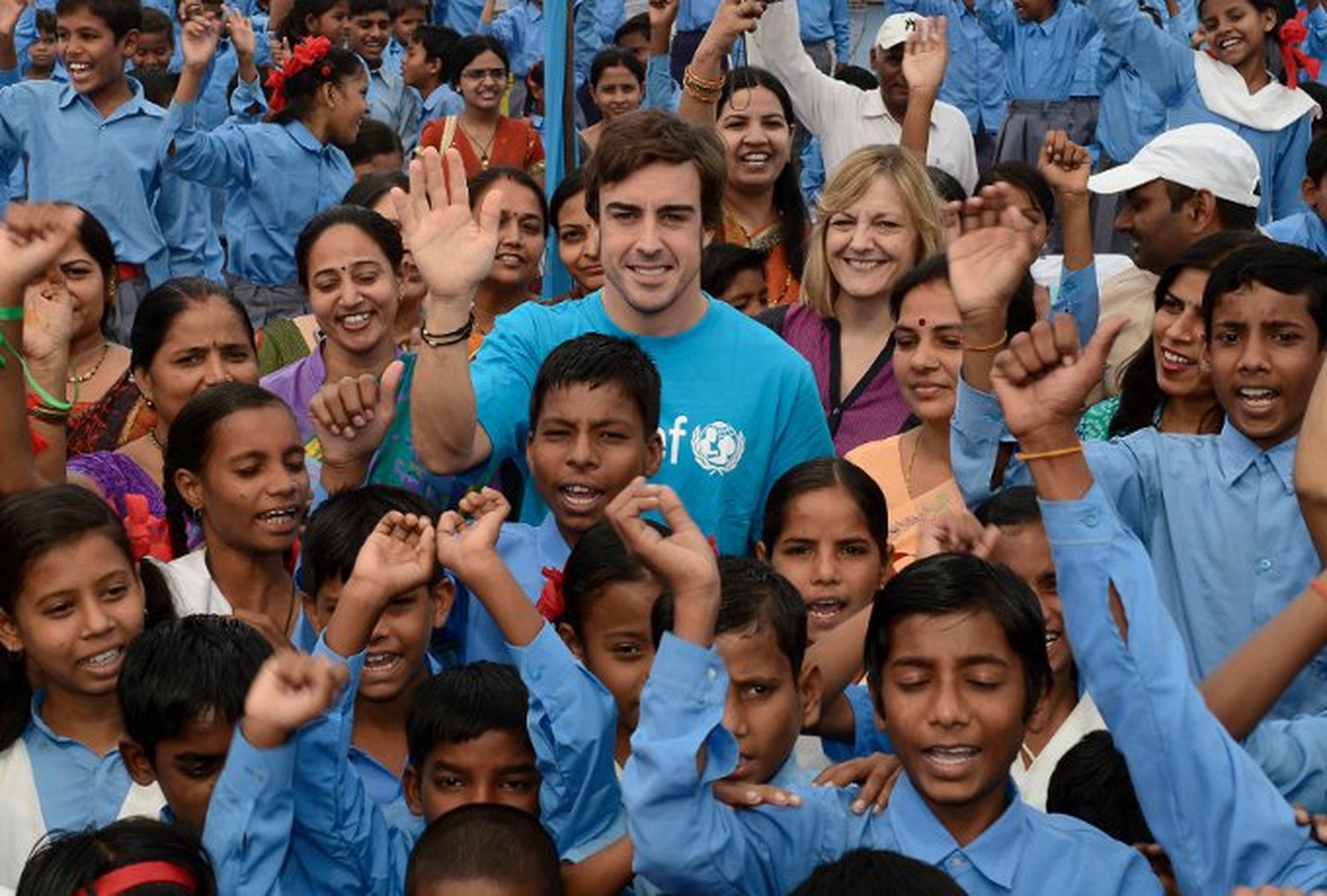Fernando Alonso, embajador de buena voluntad de Unicef
