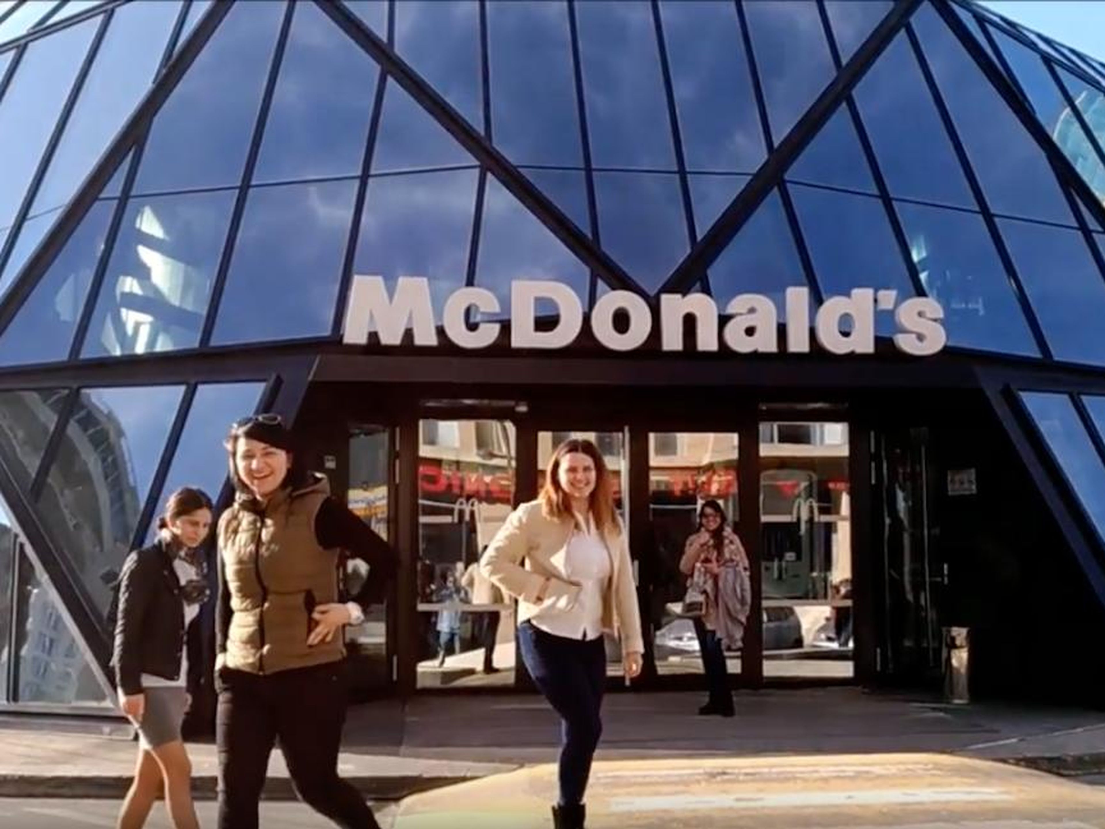 This futuristic McDonald's in Batumi, Georgia, was designed by Georgian architect Giorgi Khmaladze.