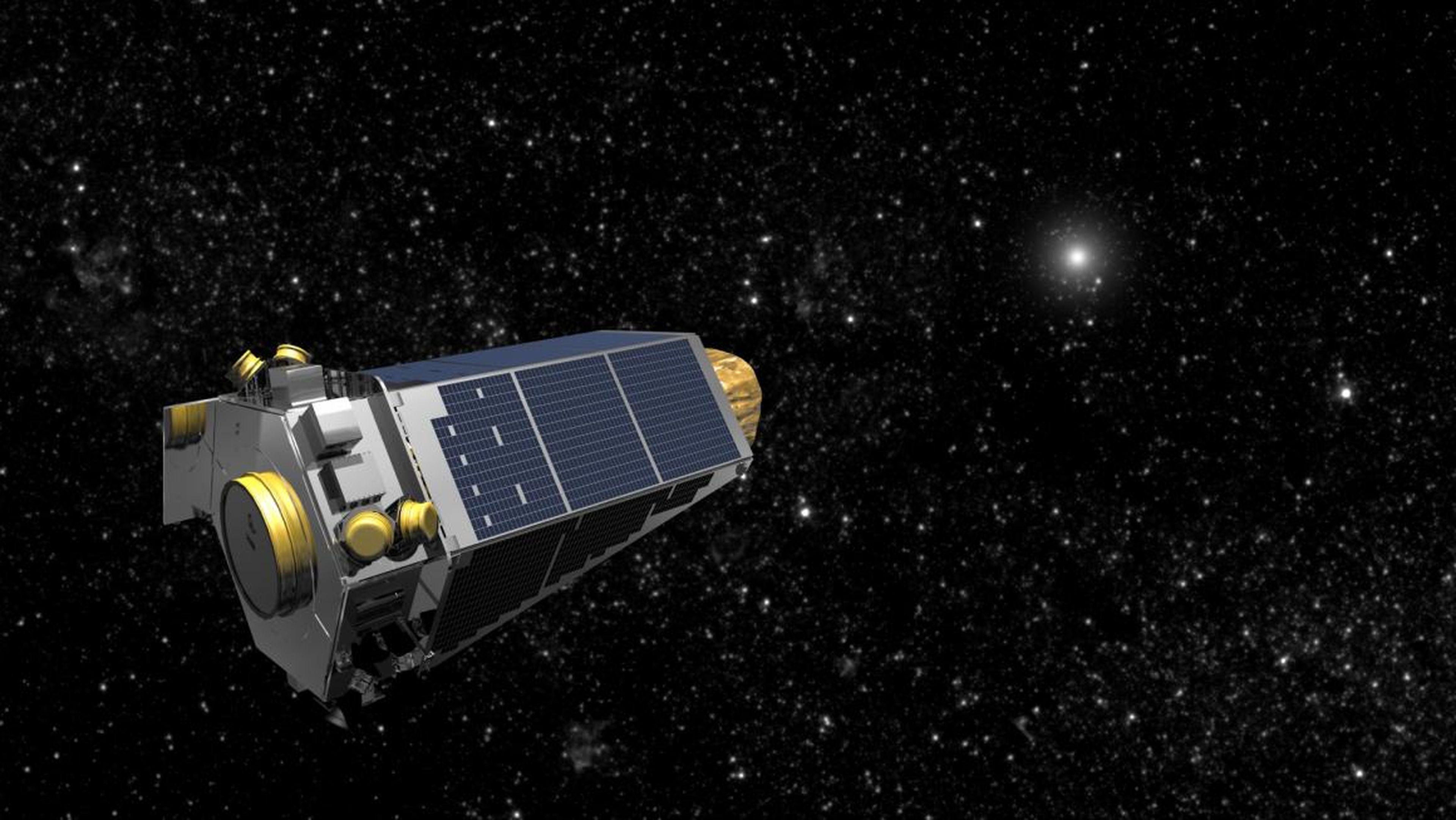 An illustration of NASA's Kepler space telescope.