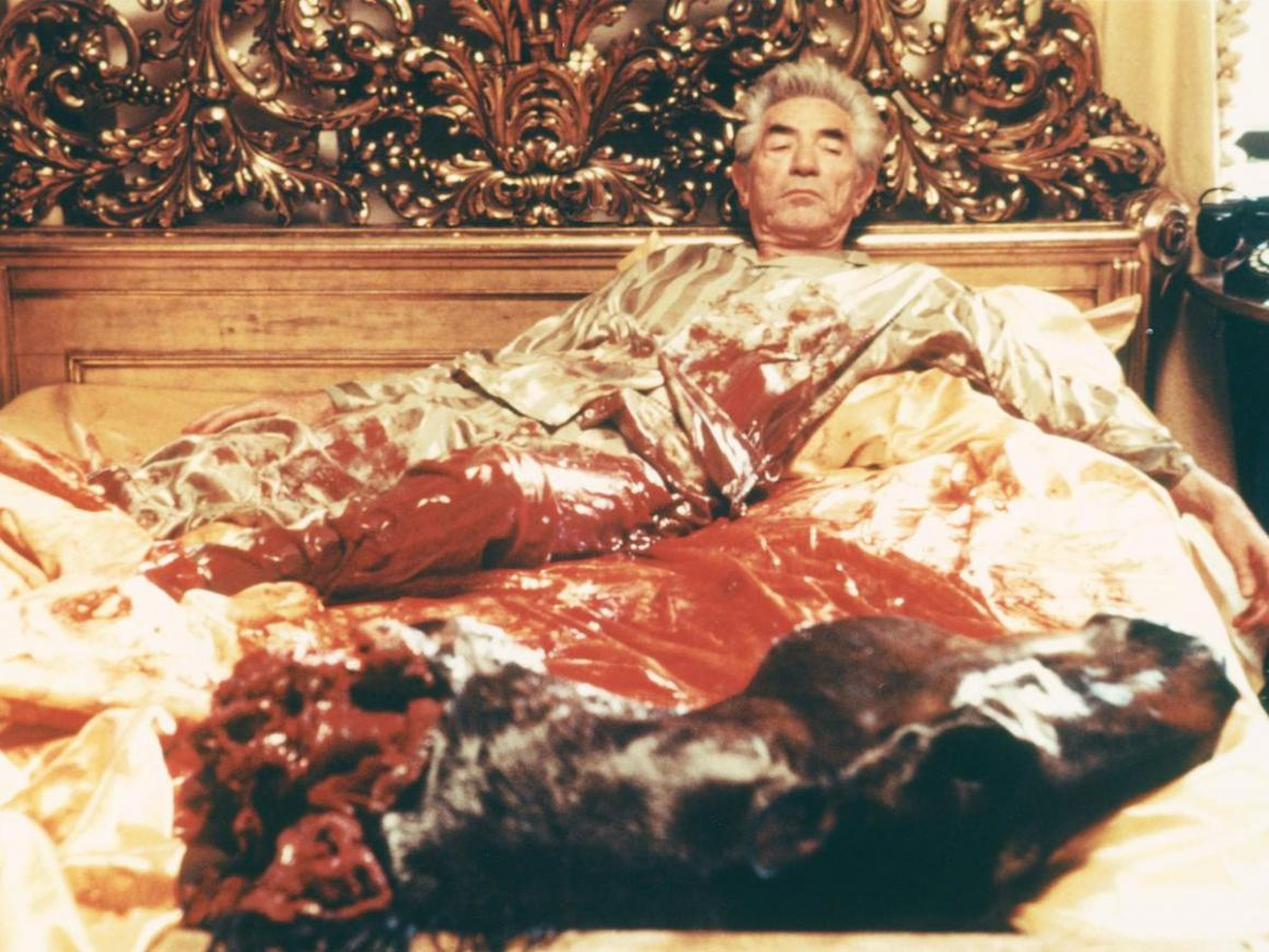 It was the setting for one of the movie's most iconic scenes, in which Woltz wakes up to a bloody, severed horse head in his bed.