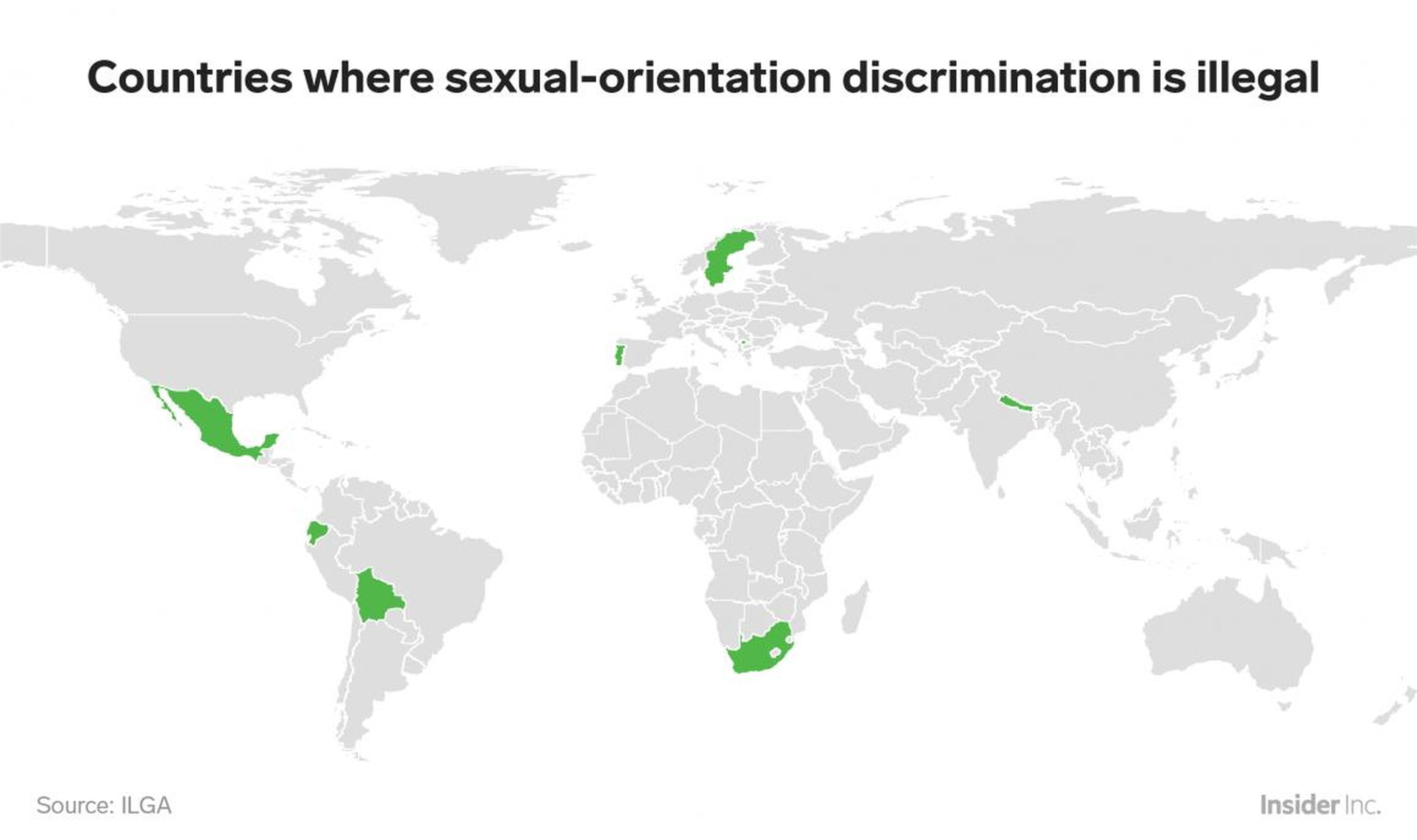 Solo el 5% de los Estados miembros de la ONU han escrito en sus constituciones que no se permite la discriminación basada en la orientación sexual.