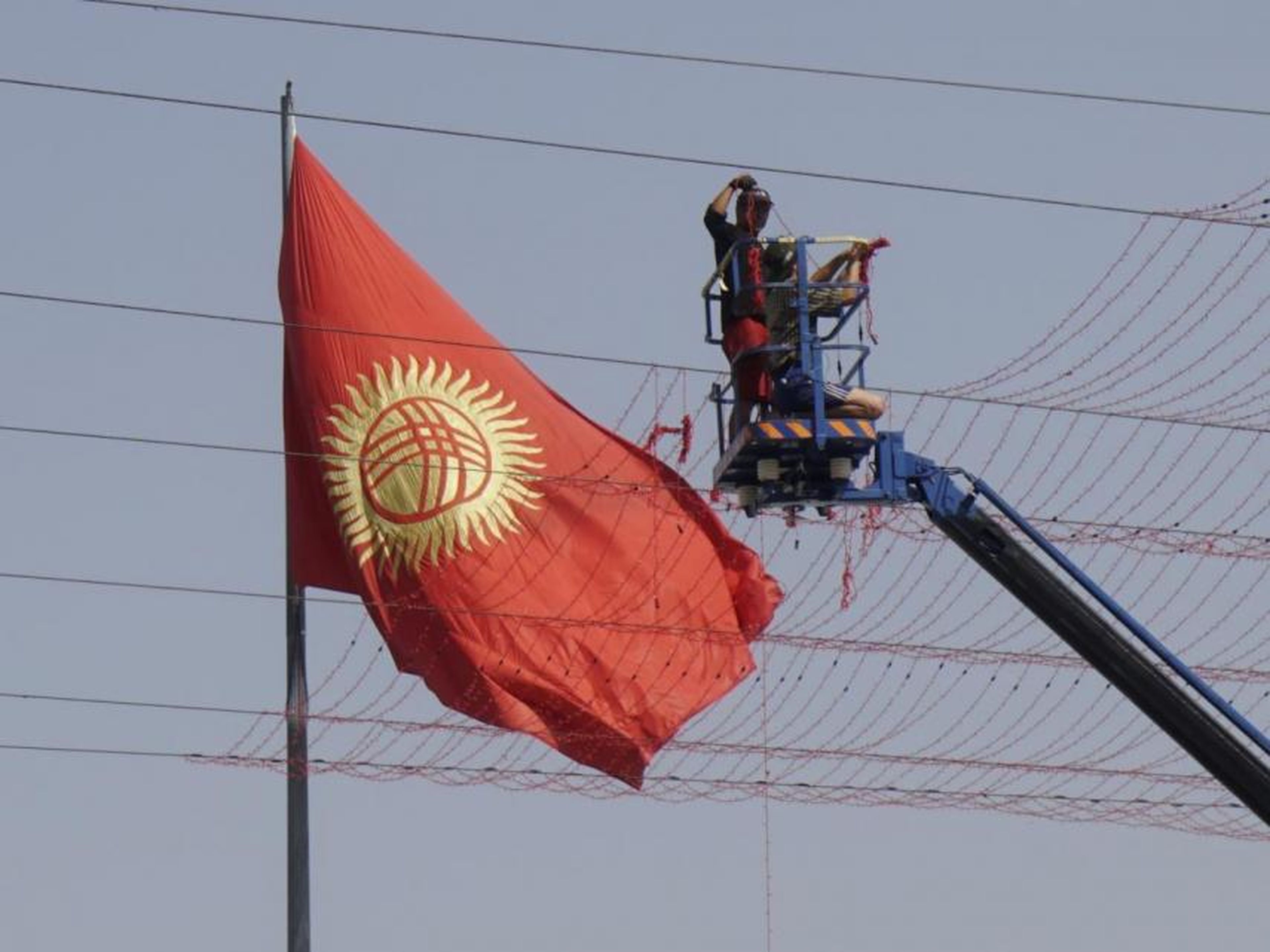 Kirguistán, bandera