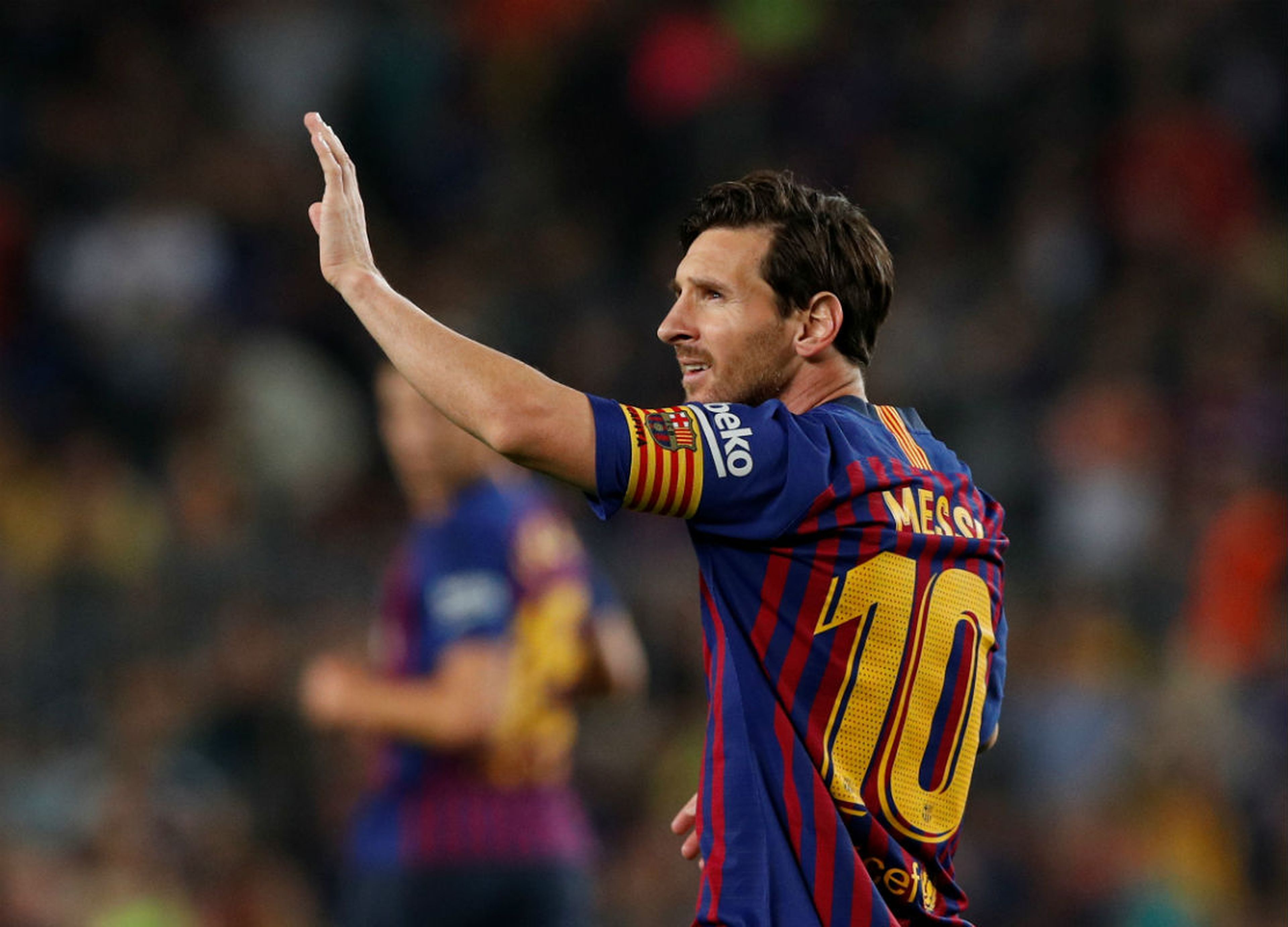 Lionel Messi, durante un partido del FC Barcelona