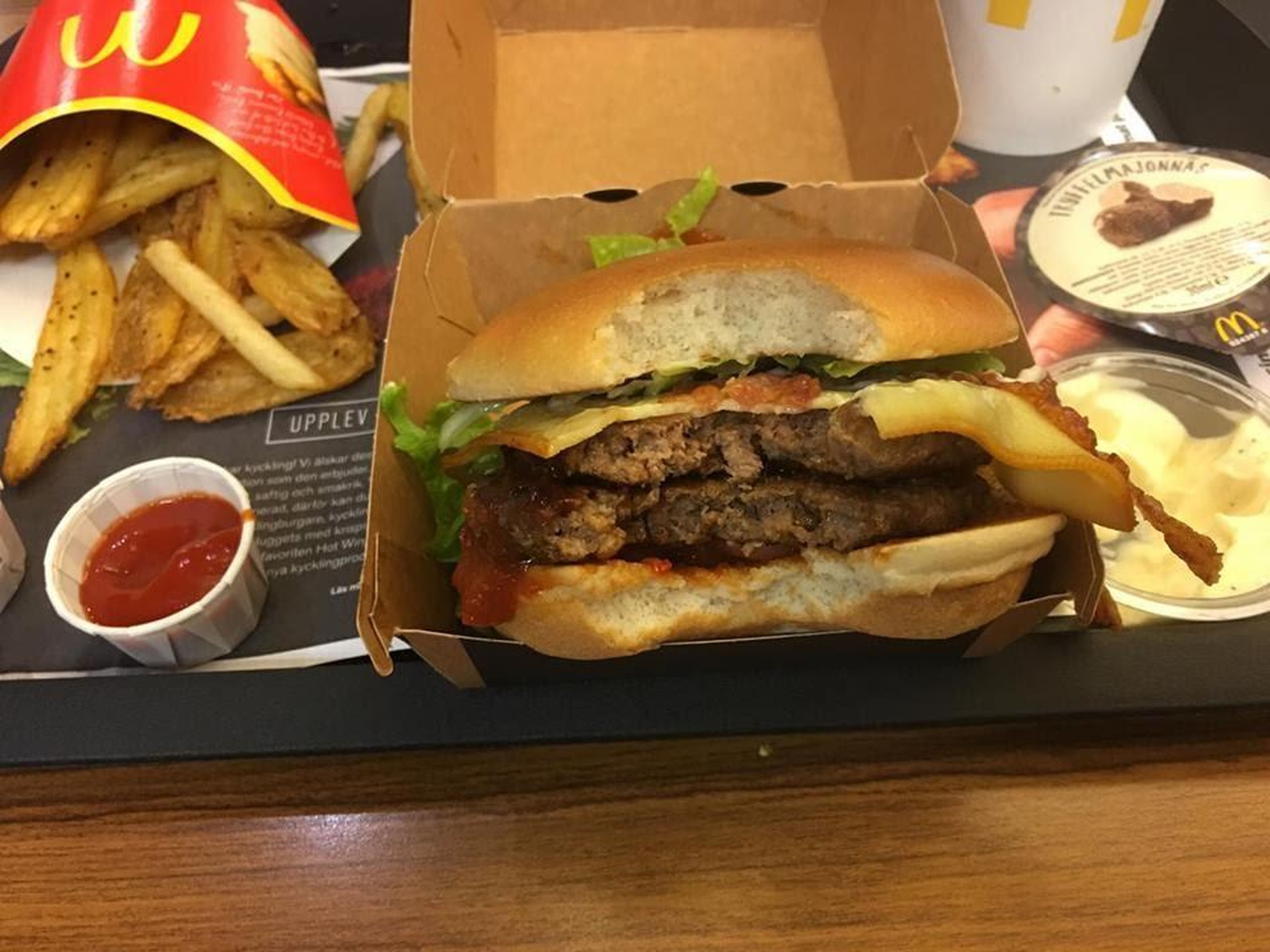 McDonald's asked Swedish chef Johan Jureskog to create a gourmet line of burgers for its restaurants in Sweden.