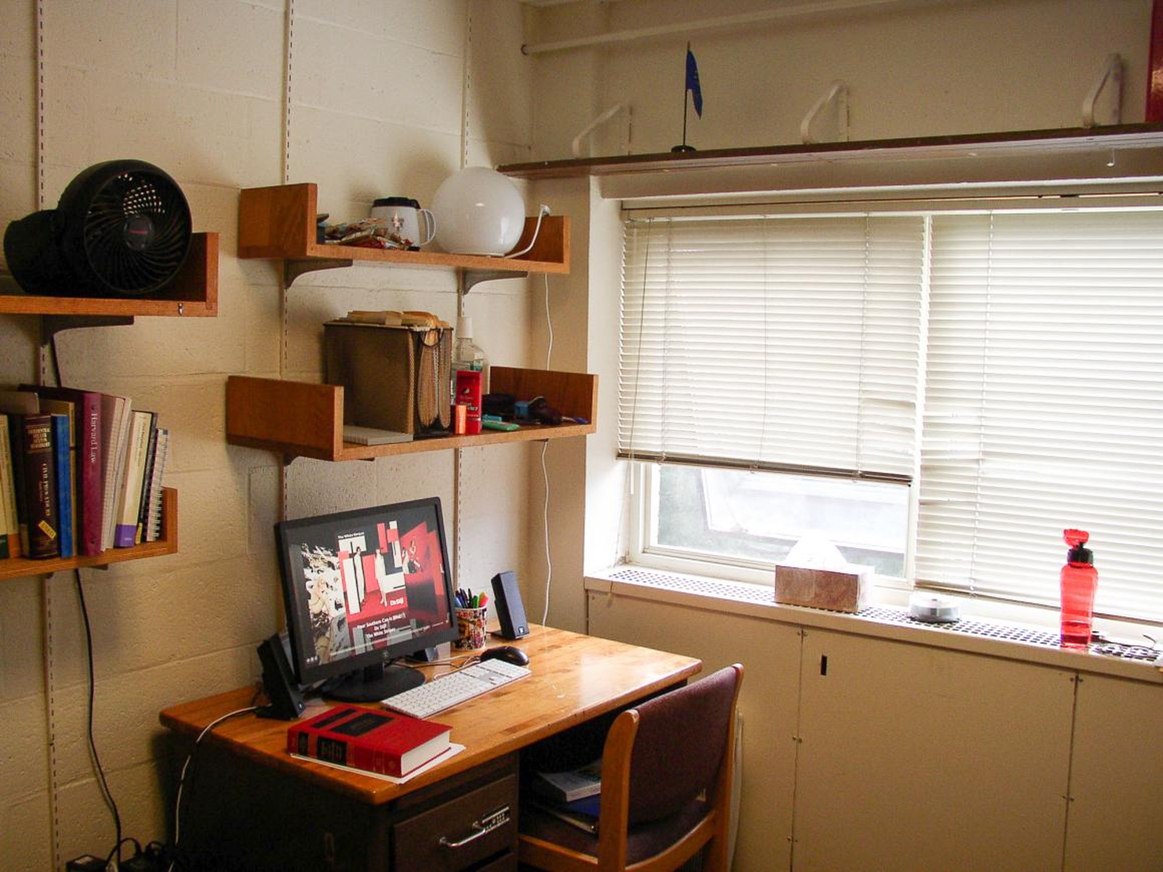 In fact, living arrangements can be so cramped that students at Harvard have been known to remove their closet doors because there's no room for them to swing open.