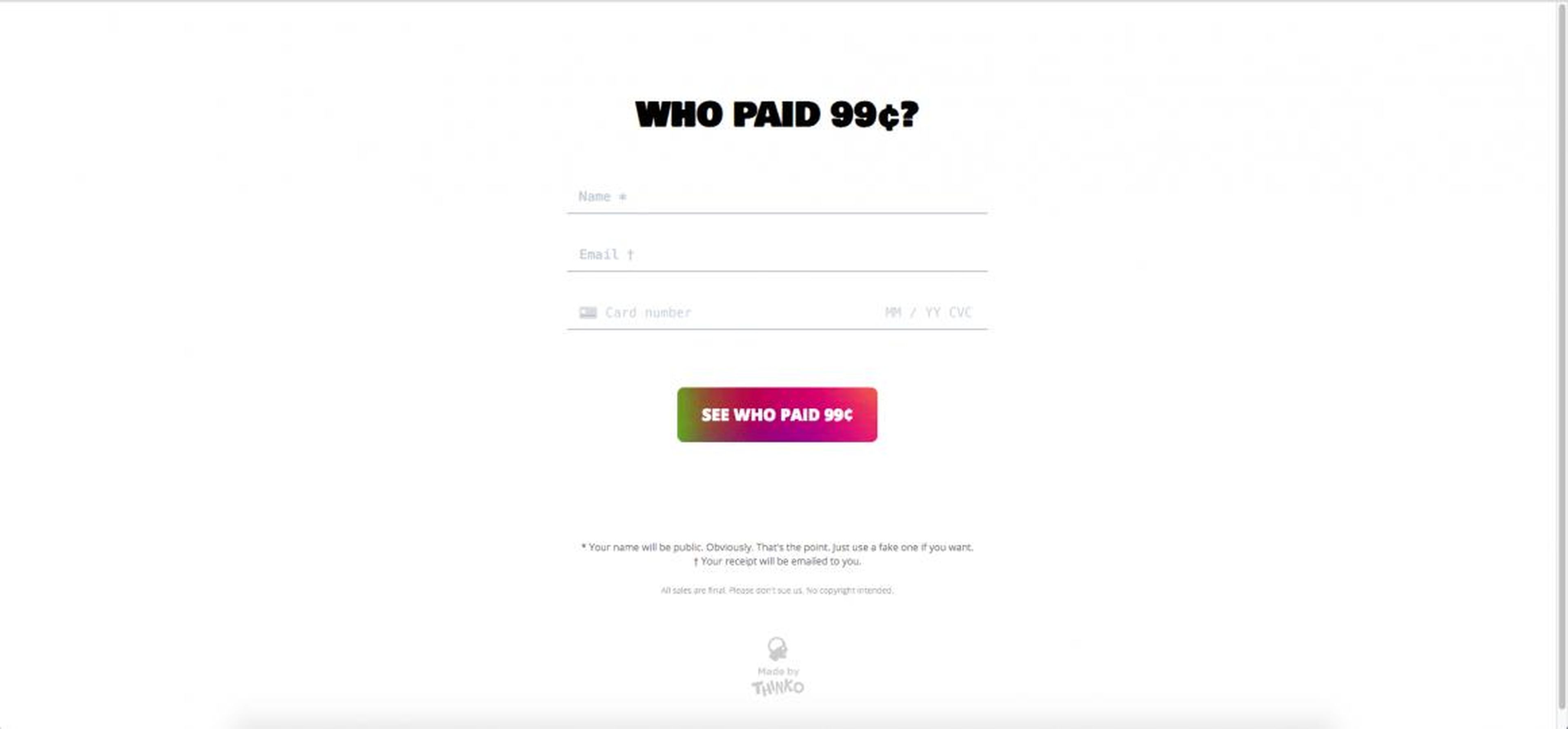 This mysterious website charges you 99 cents to see who else has paid 99 cents
