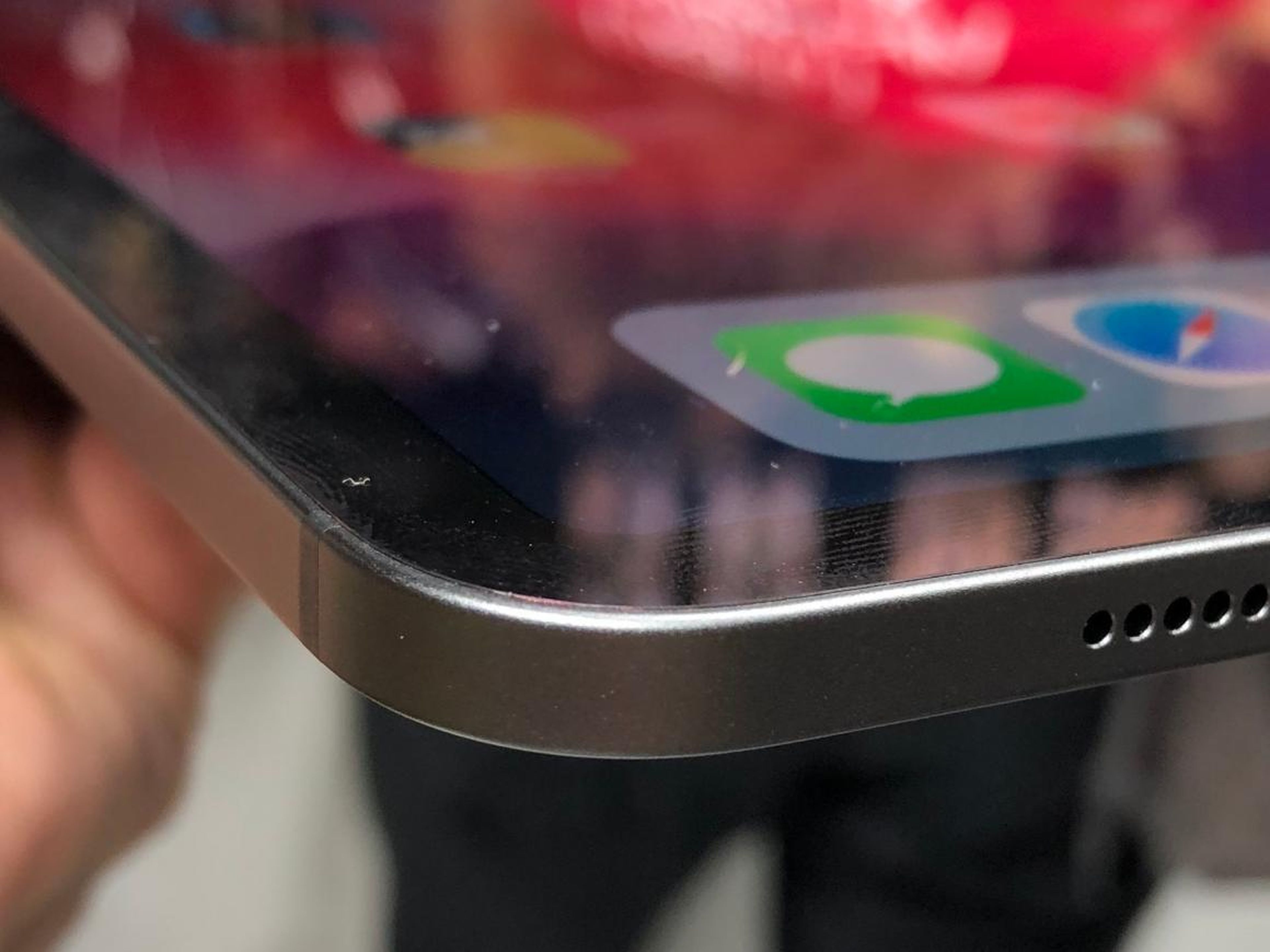 One big change is that the edges aren't tapered anymore. Instead, they're squared off, like the iPhone 5, making it feel a little bit more "professional."