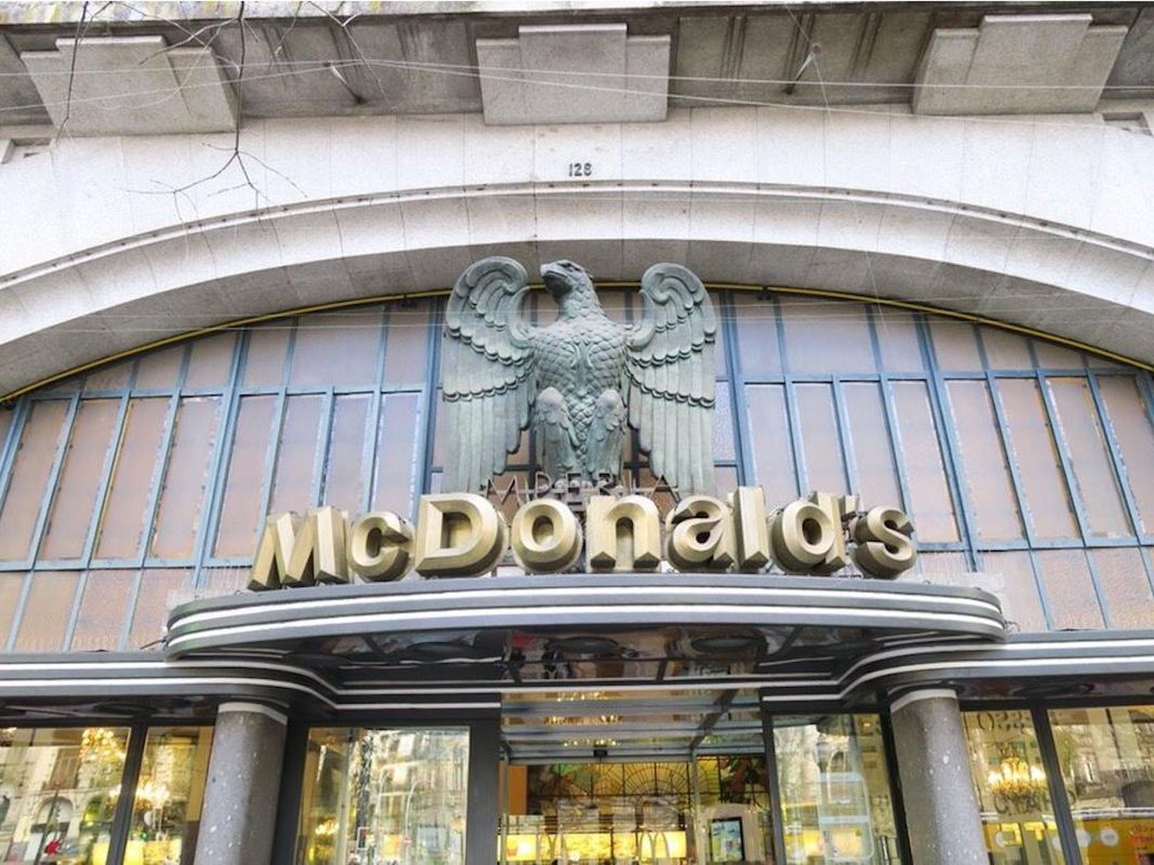 In Porto, Portugal, a historic building from the 1930s that was once known as the Imperial Cafe is now home to a McDonald's.