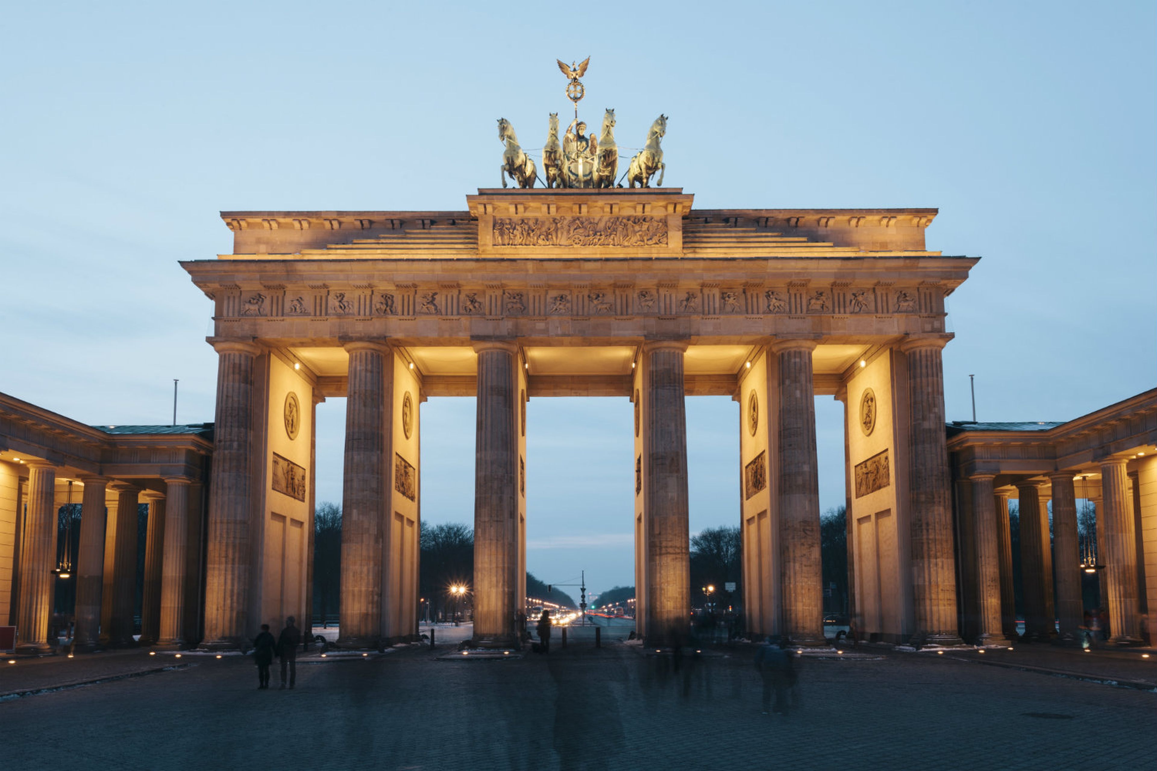 Puerta de Brandeburgo en Berlín. Alemania.