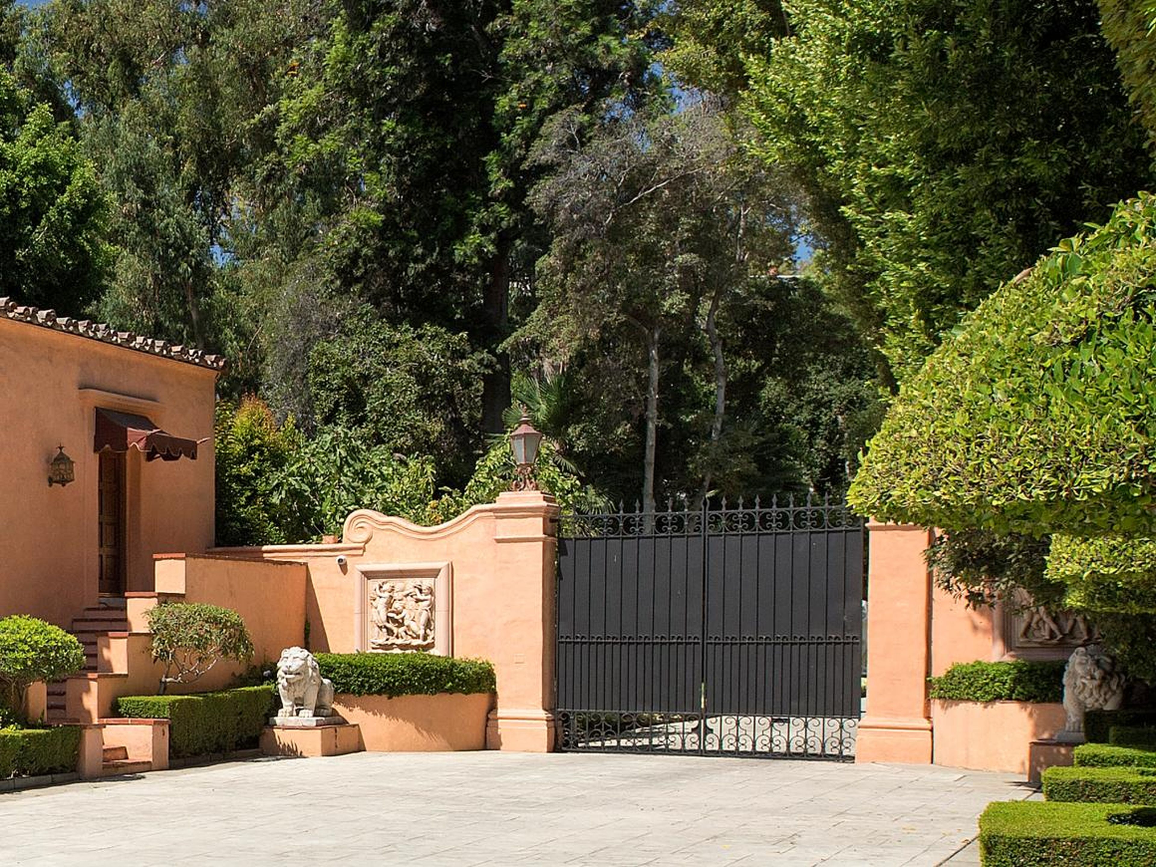 Visitors to the estate will have to go through a wrought-iron gate and up the 800-foot driveway.