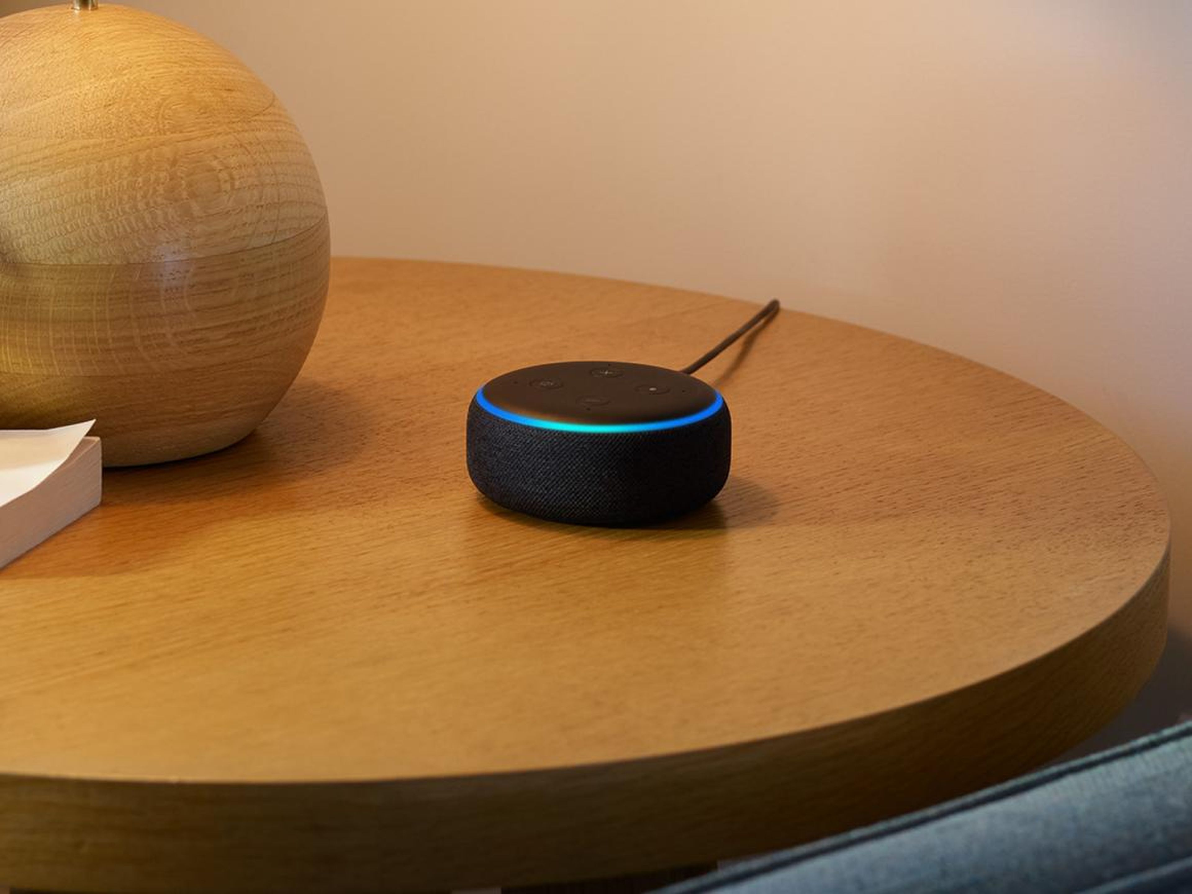 An Amazon Echo Dot for hands-free calls, alarms, music, updates on the weather, recipes, and more