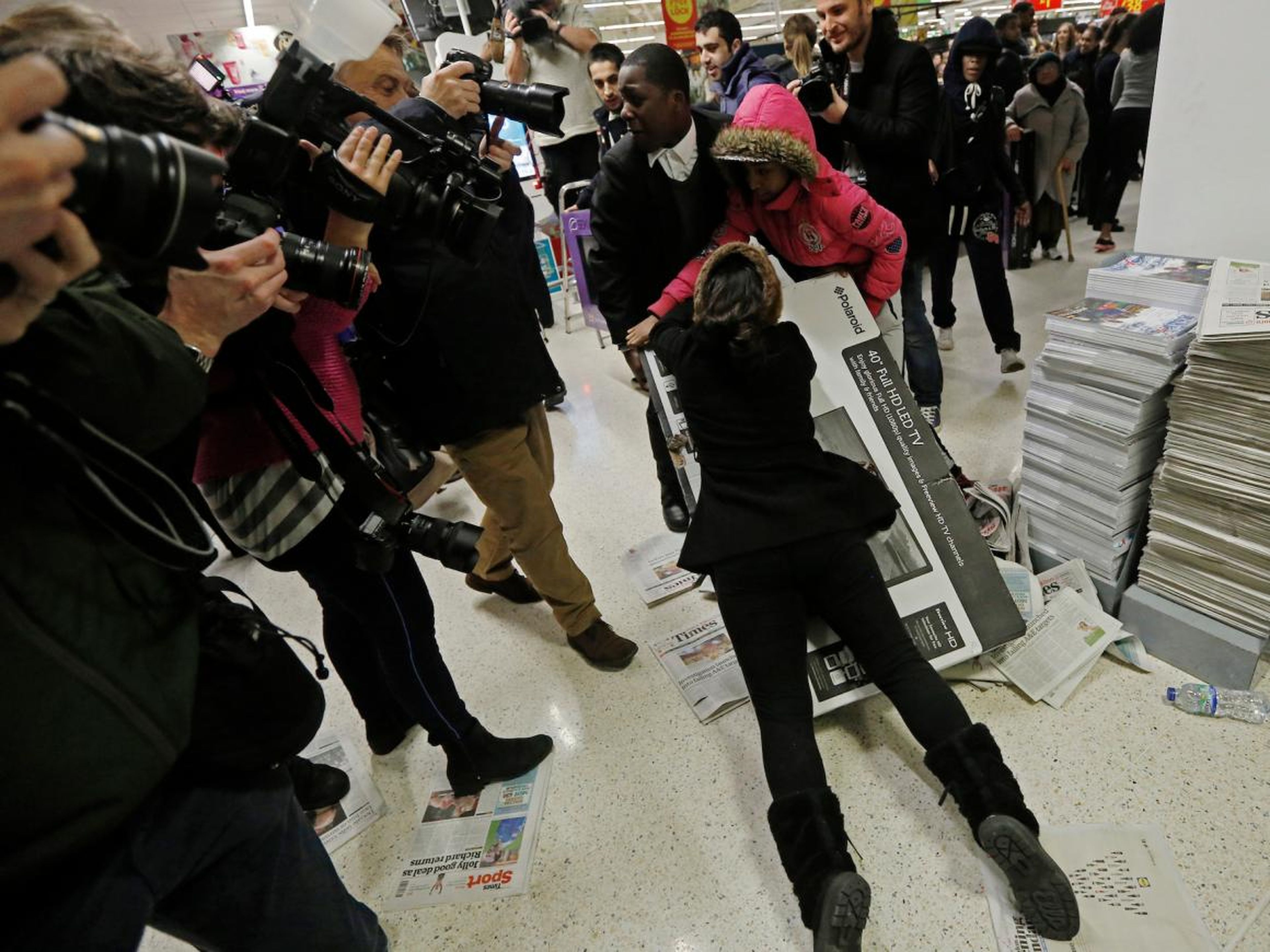 And, like in the US, bargain hunters have been known to get quite competitive in stores on Black Friday.