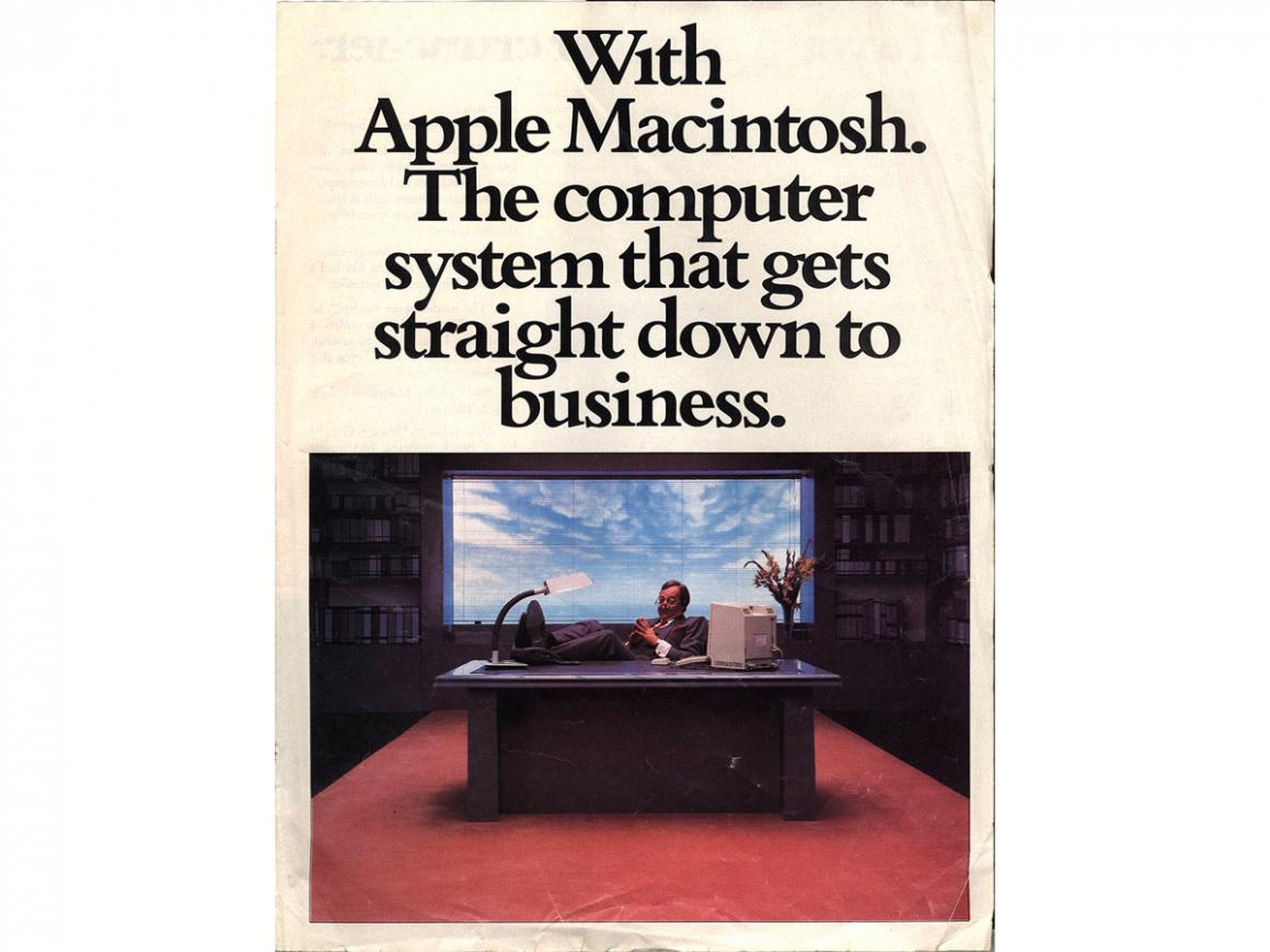 Apple tried to appeal to the business crowd back in the mid 1980s.