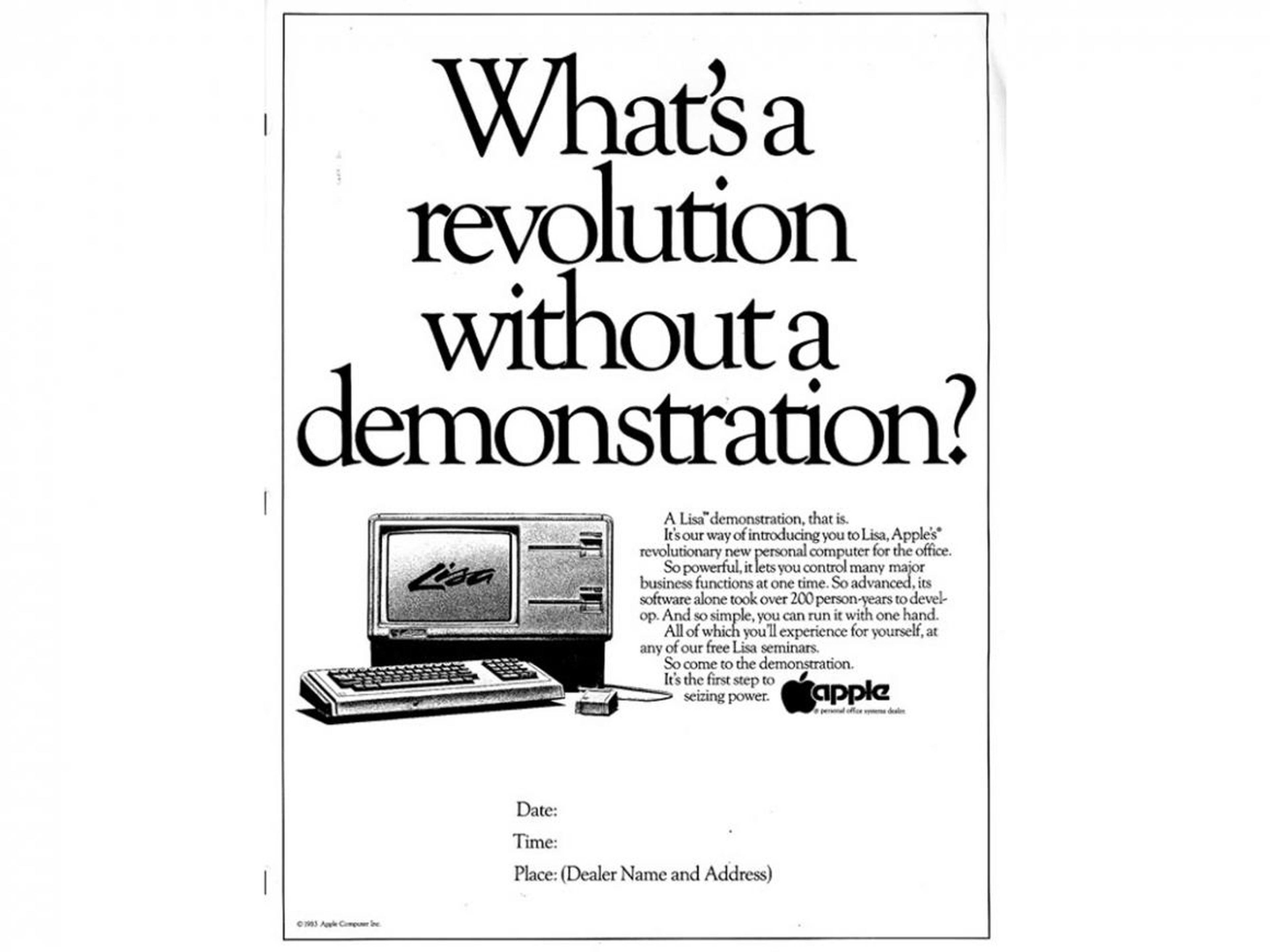 Apple used to offer in-office demonstrations.
