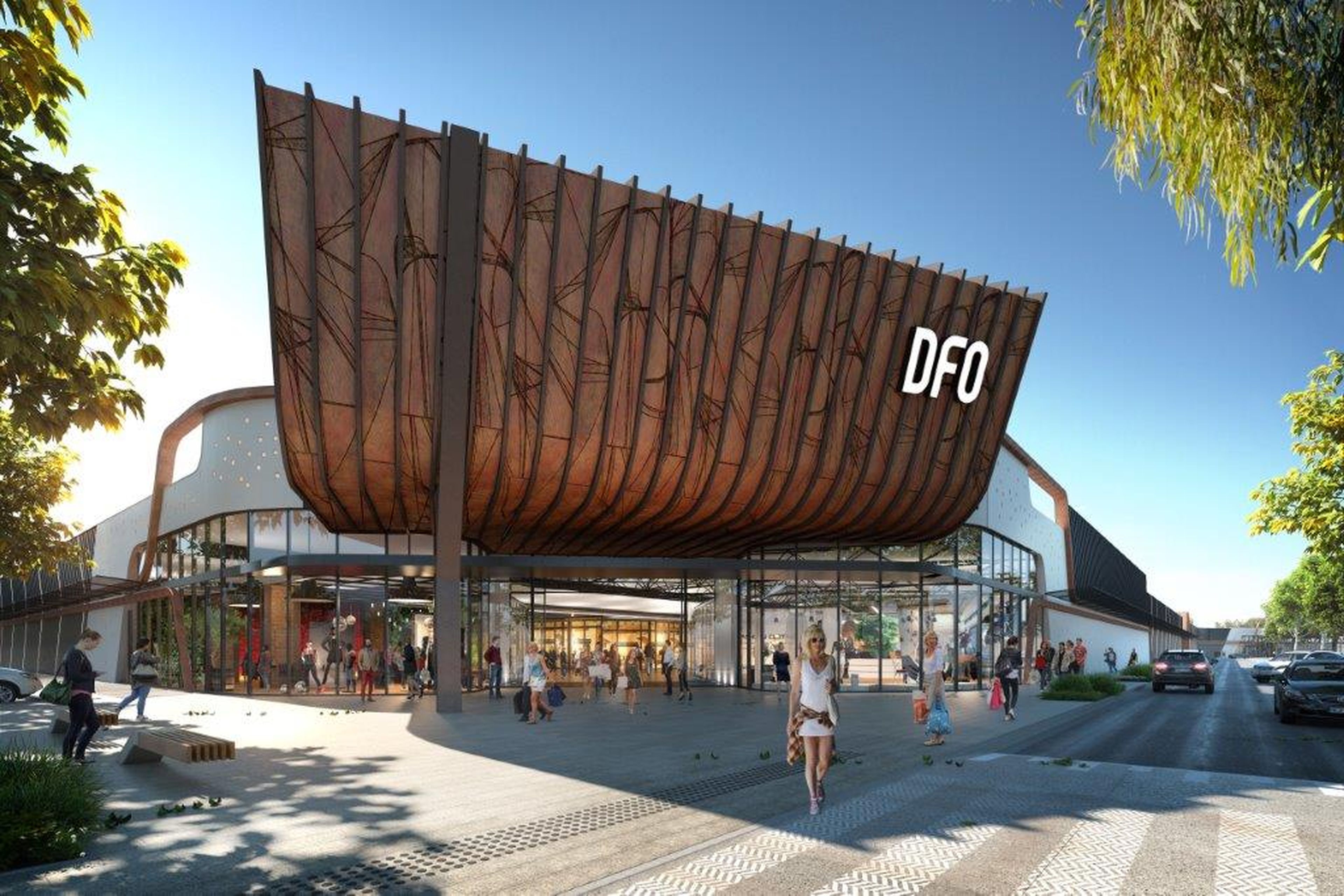 Centro comercial DFO en Perth (Australia), propiedad de Vicinity Centres