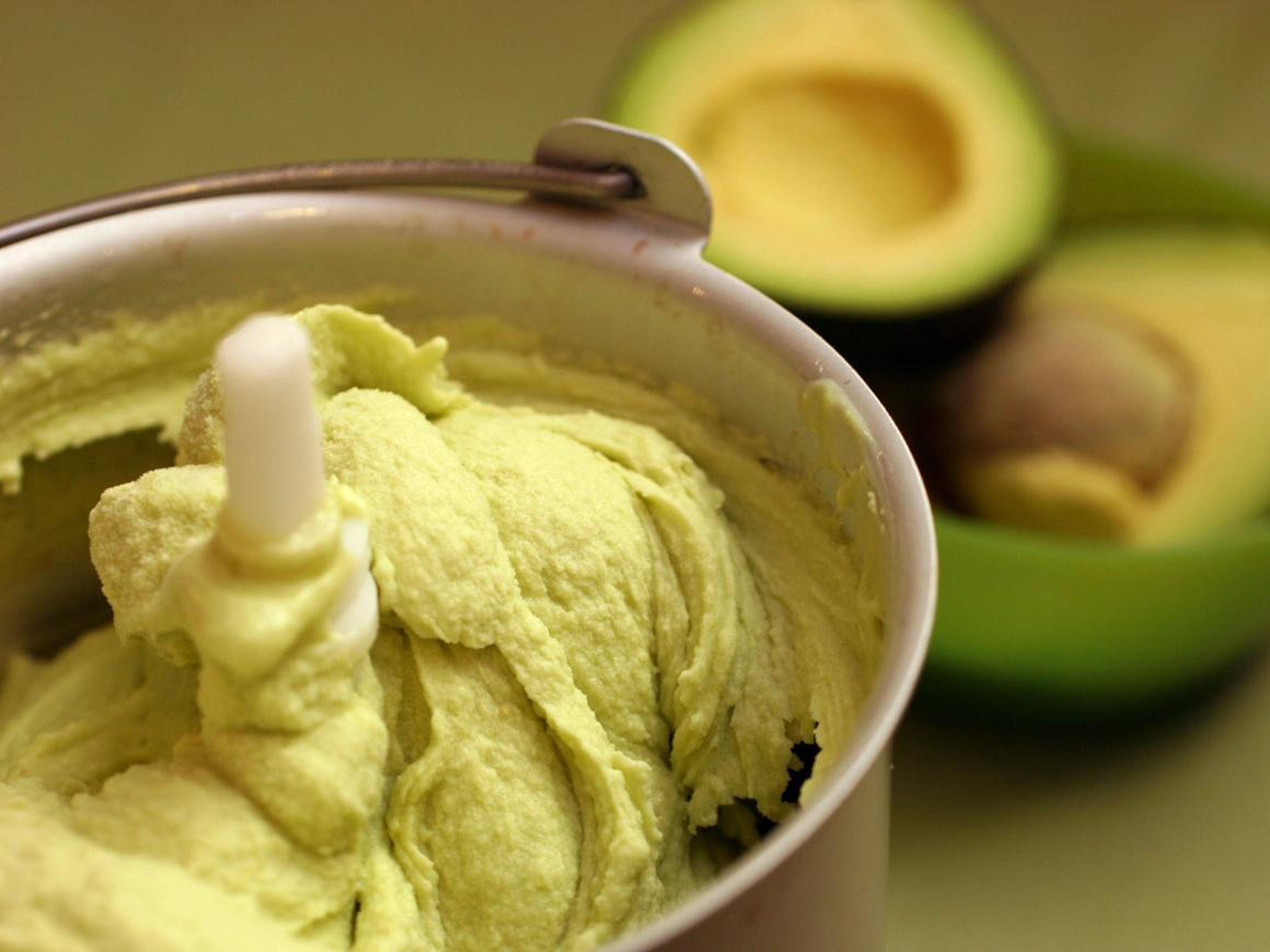 He's not big on dessert either — for him, avocado ice cream is a special treat.
