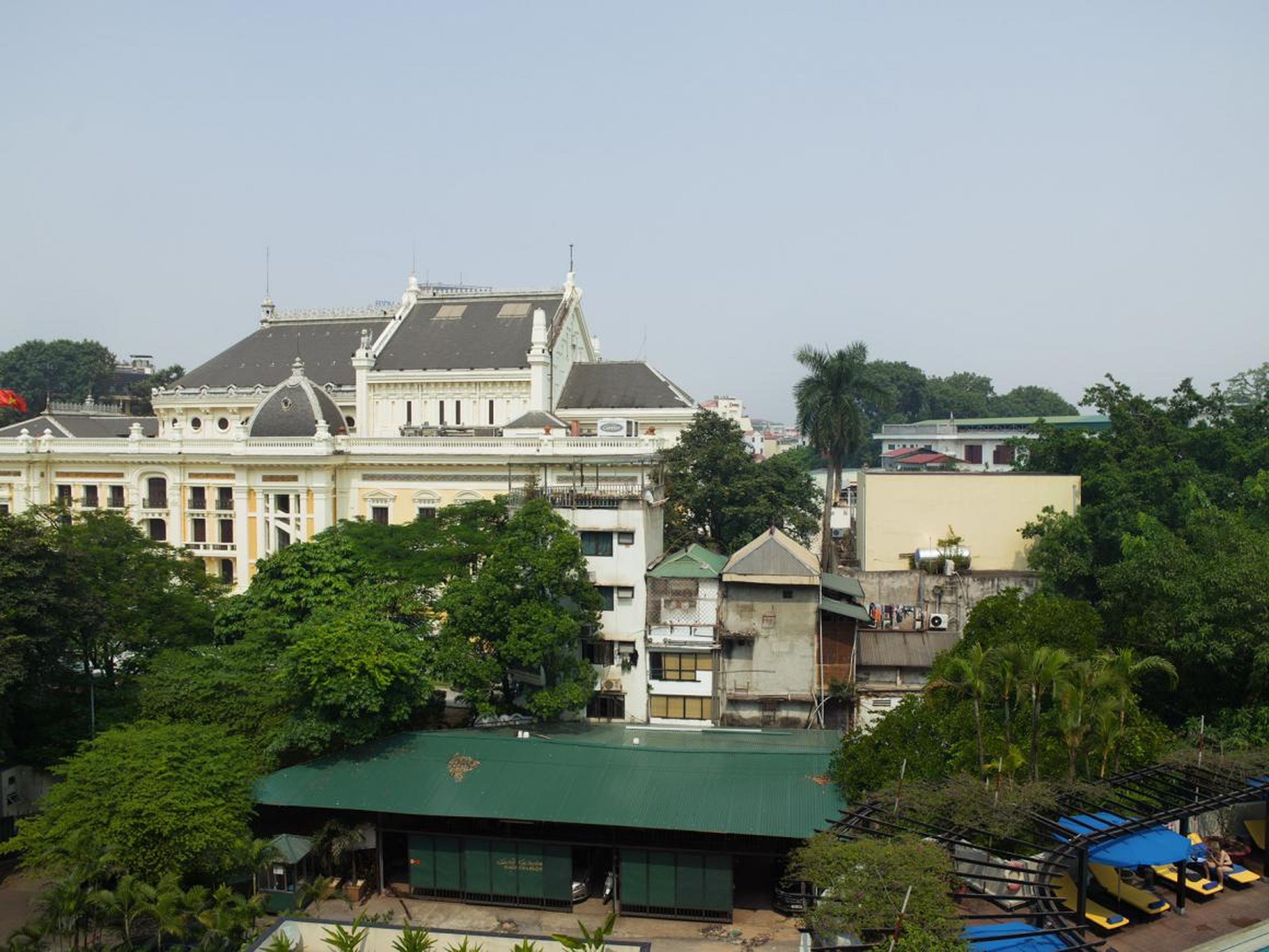 View of Hanoi, Vietnam from the hotel window.