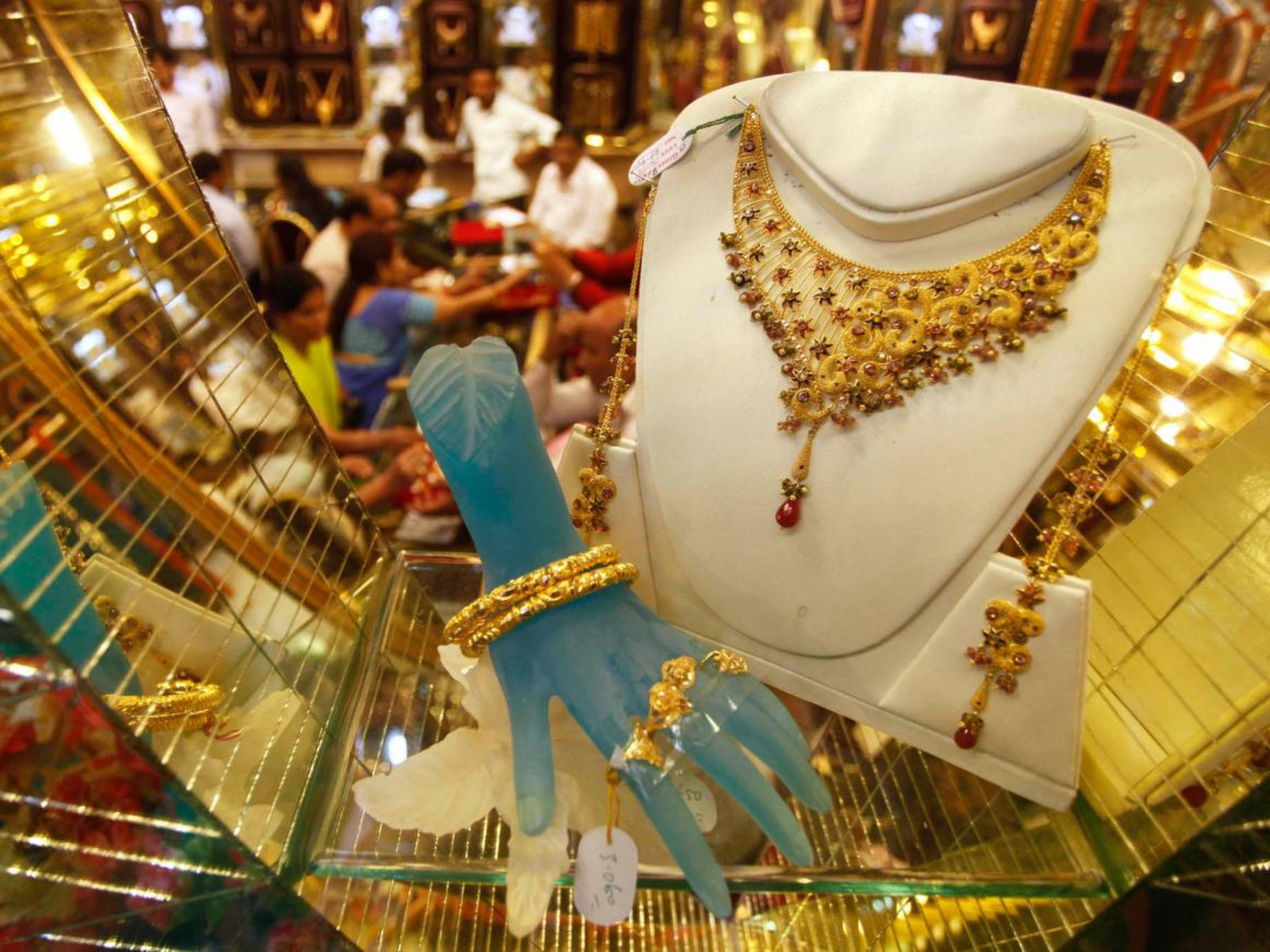 It's considered a sign of good fortune to purchase gold during Diwali.