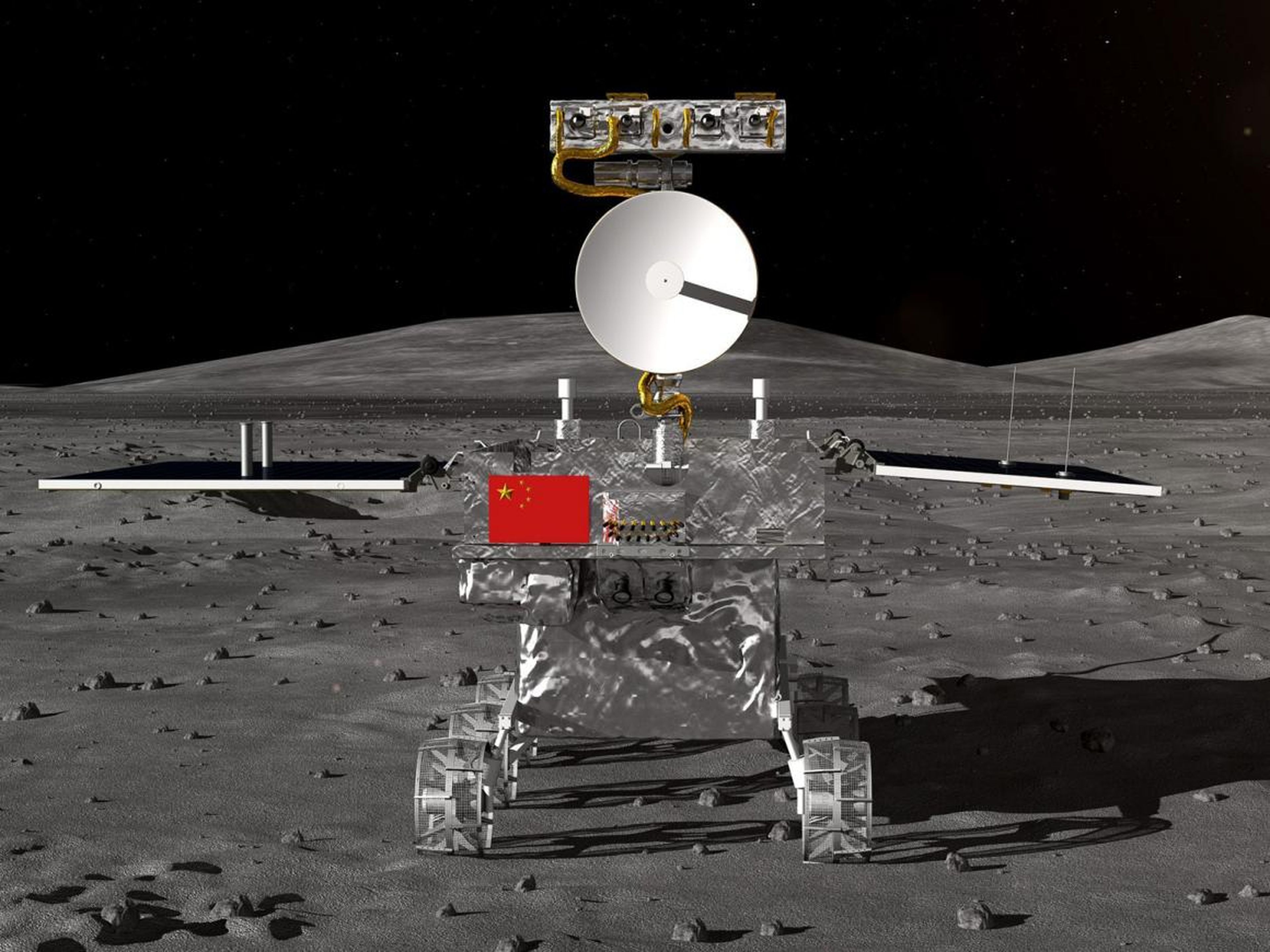 Imagen de cómo será el rover del programa China's Chang'e-4.
