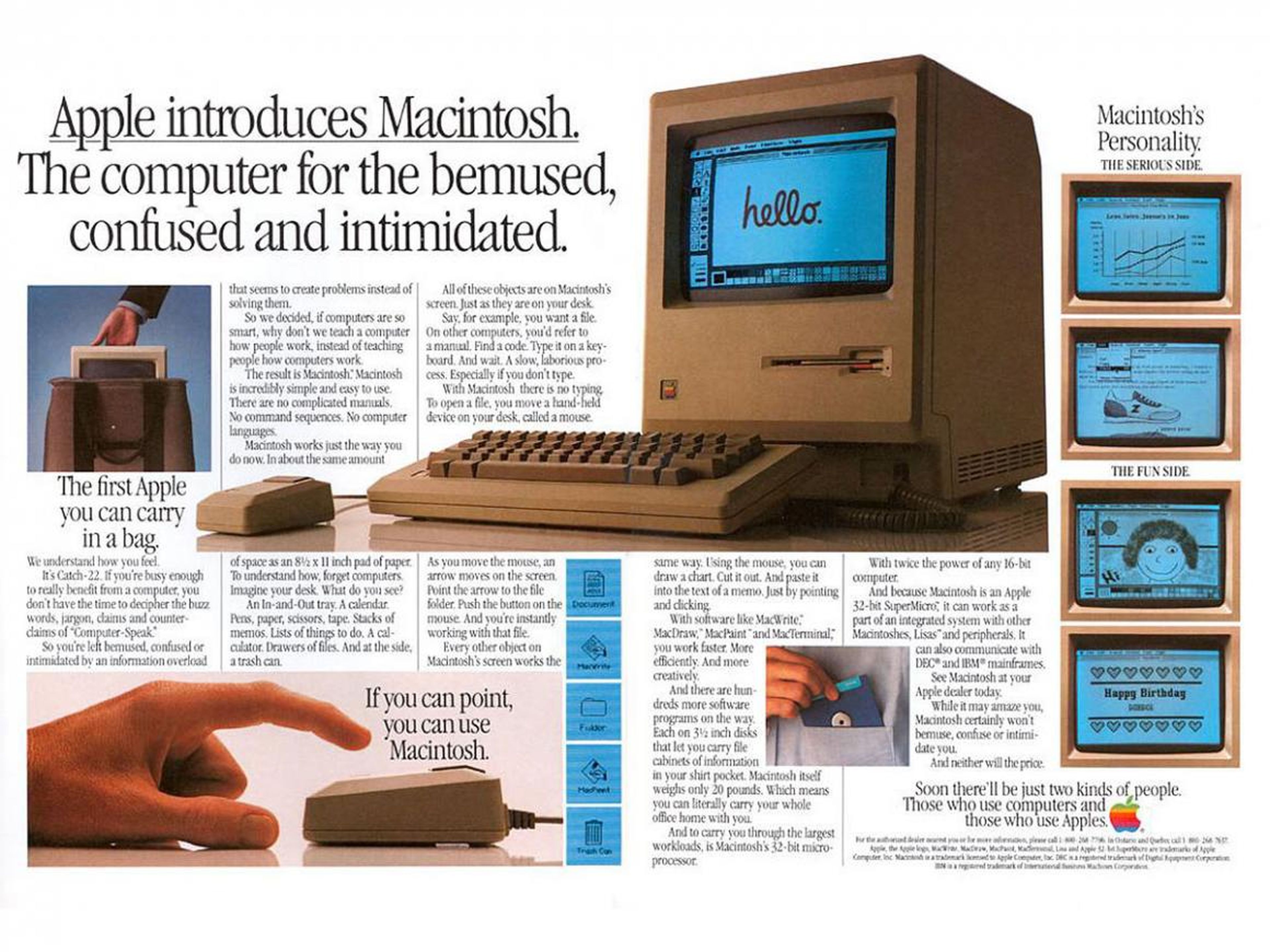 A lot of Apple's marketing used to focus on people who hadn't realized the potential of computers yet, or who thought they were too difficult to use.