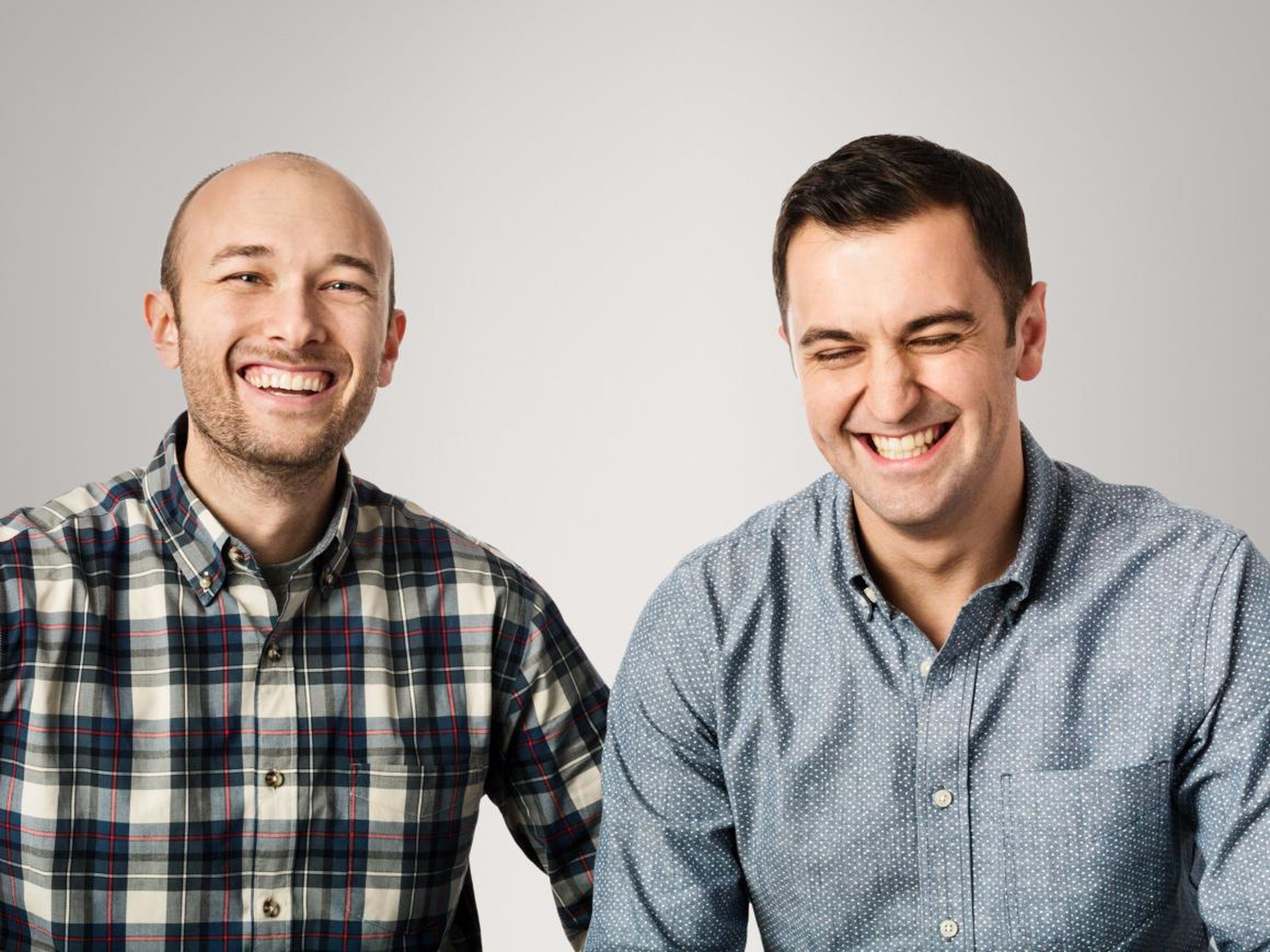 Logan Green (left) and John Zimmer co-founded Lyft.